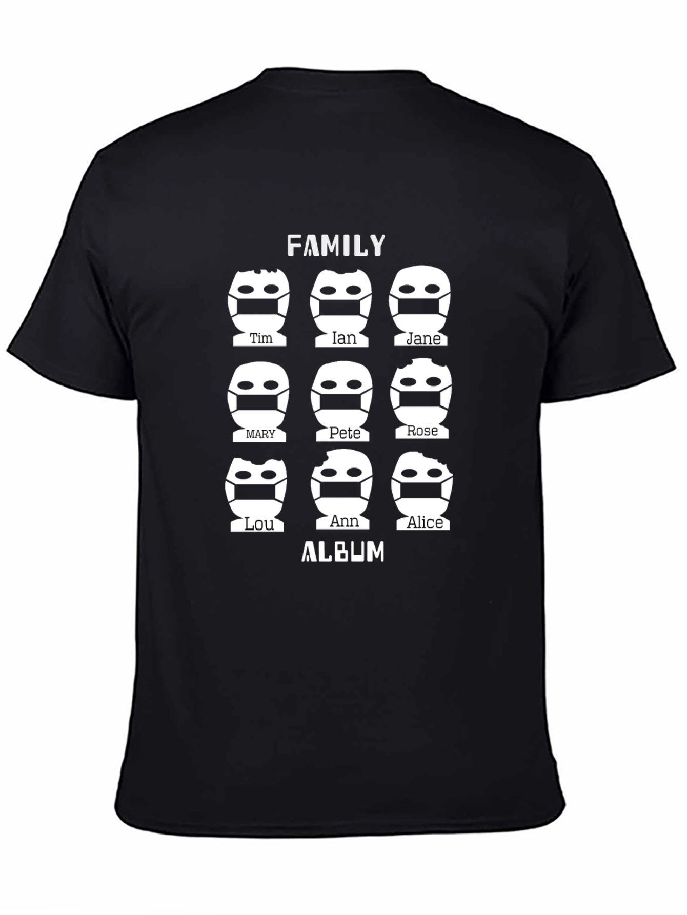 Family Album Graphic Tee - Novelty T-Shirt