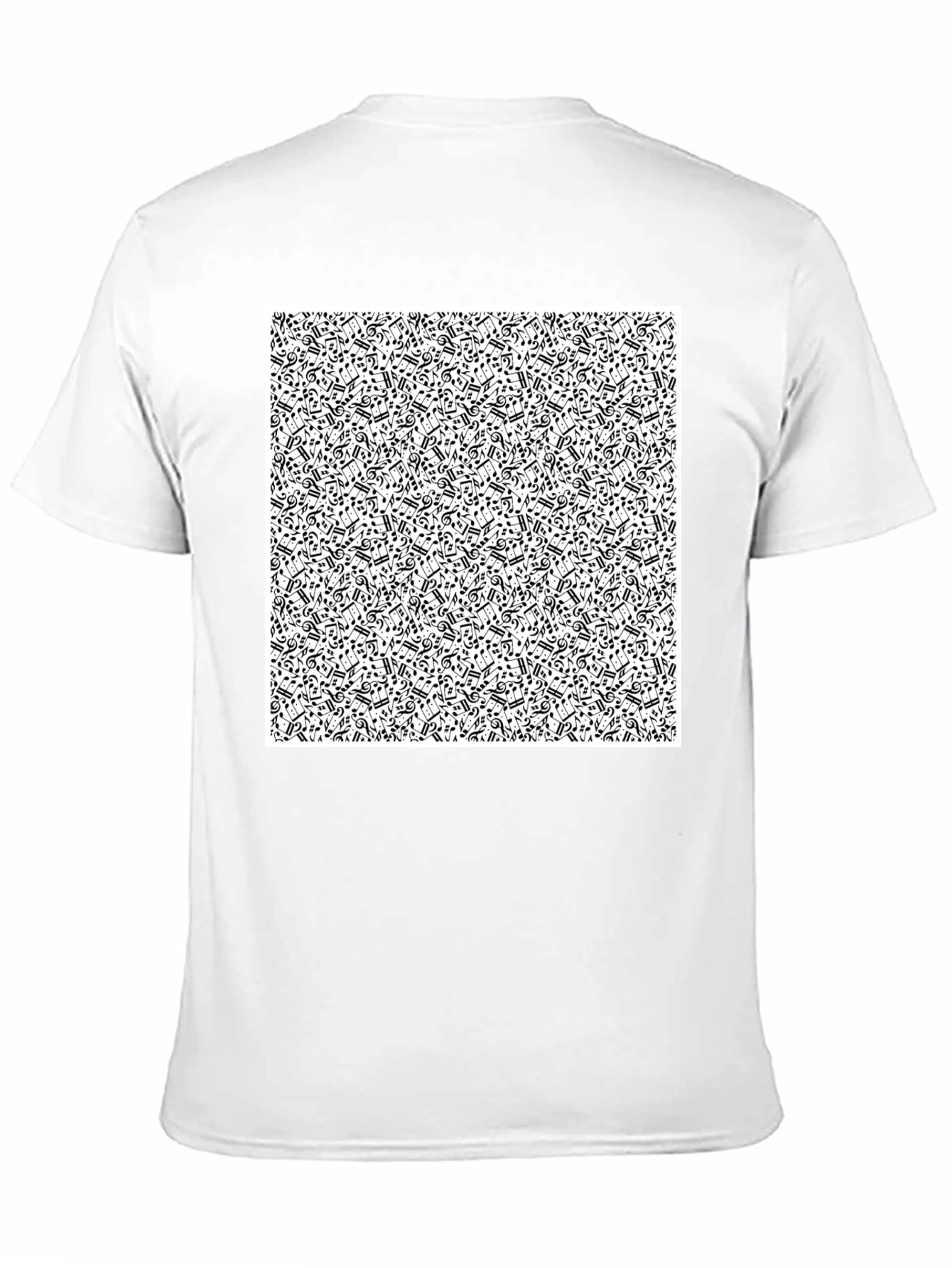 Musical Notes Black T-Shirt