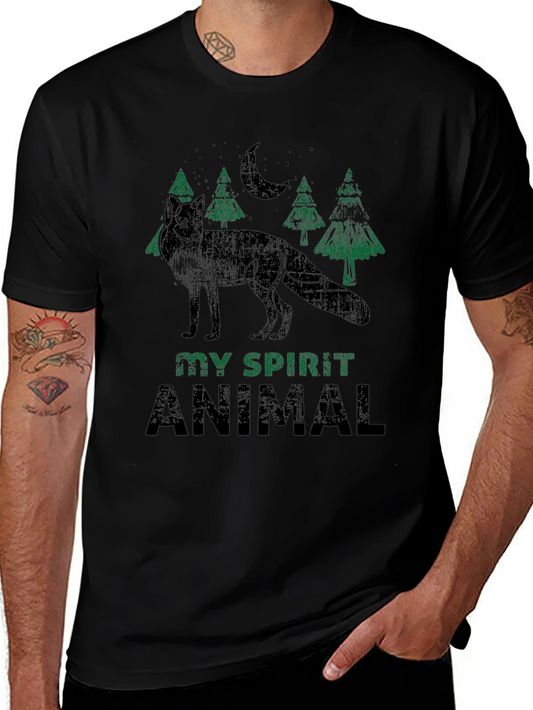 My Spirit Animal Fox Graphic Tee - Nature Lover T-Shirt