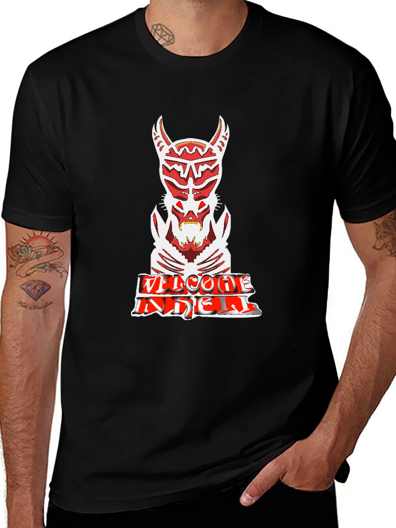 Devil Graphic Tee - Welcome Riders T-Shirt