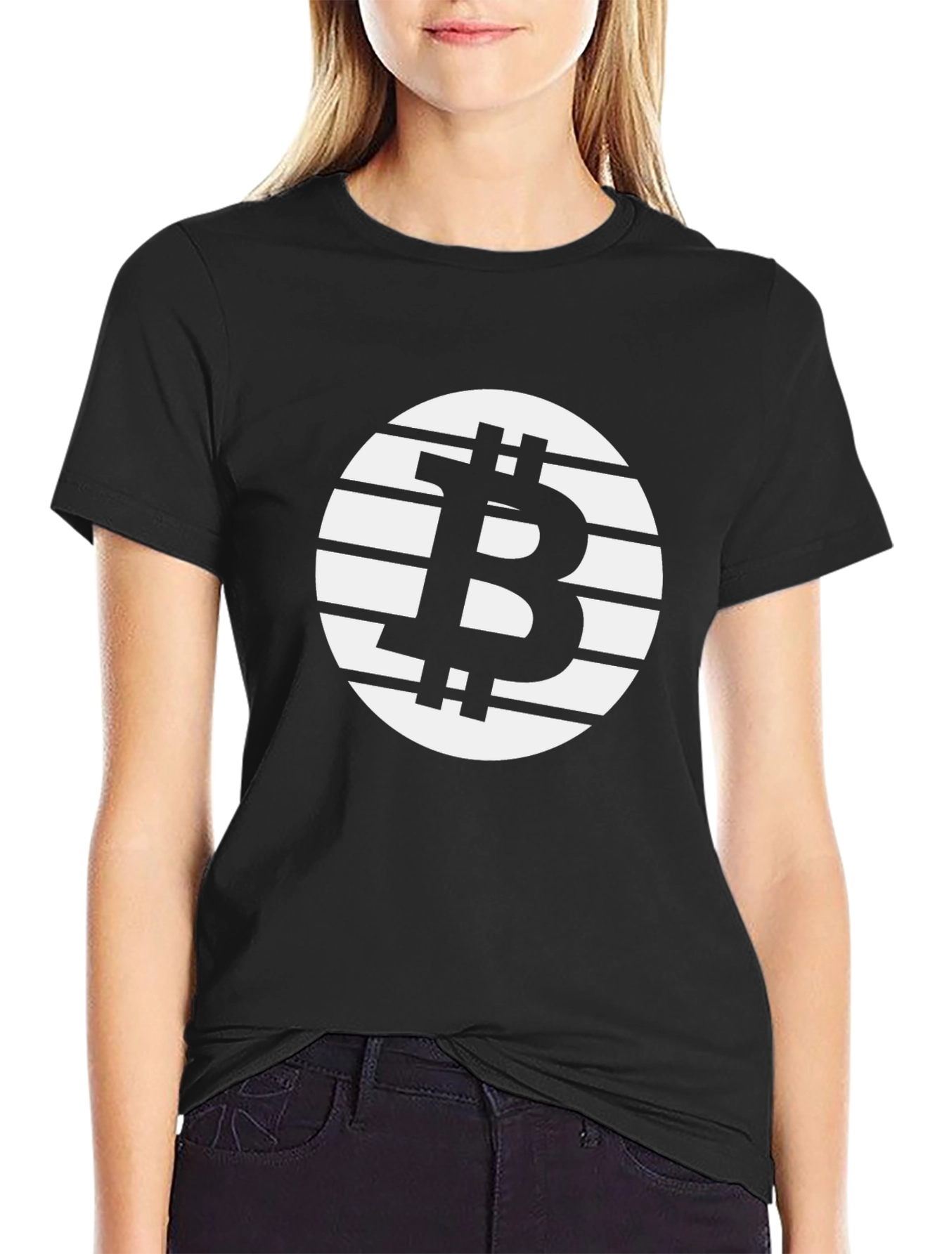 Bitcoin Symbol Black T-Shirt