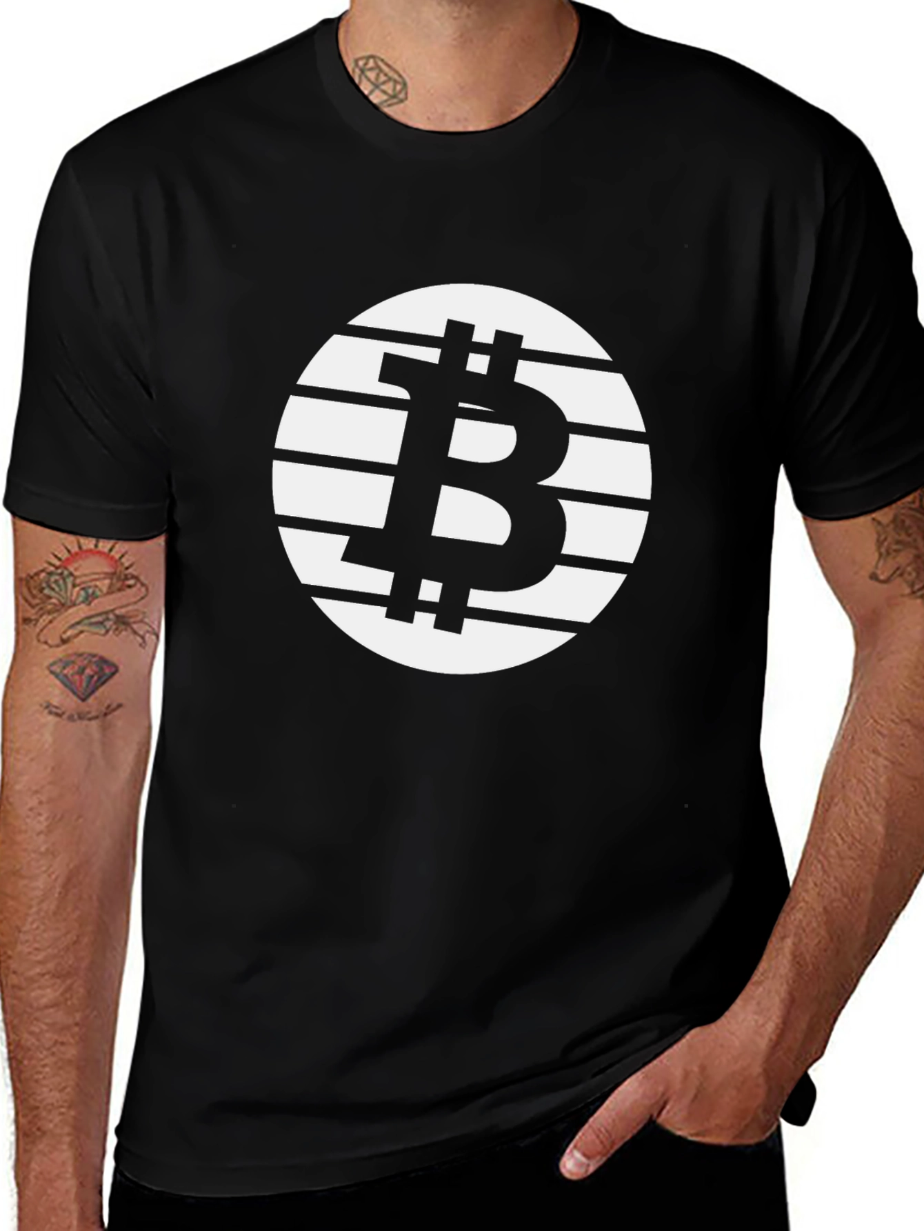 Bitcoin Symbol Black T-Shirt