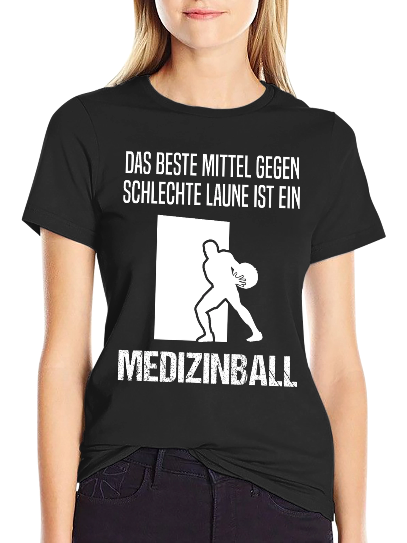 Funny Workout T-Shirt: Medizinball Design