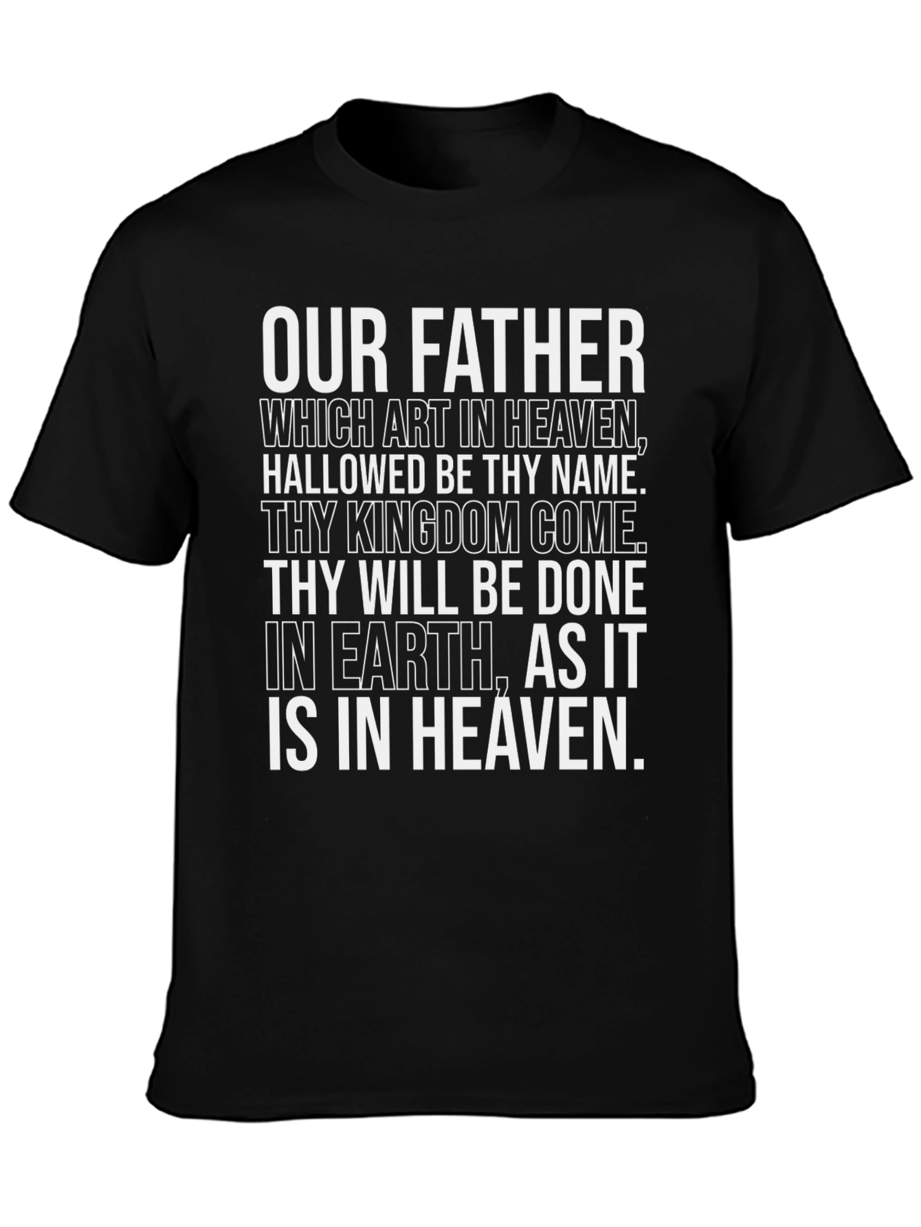 Our Father Prayer T-Shirt - Christian Religious Tee
