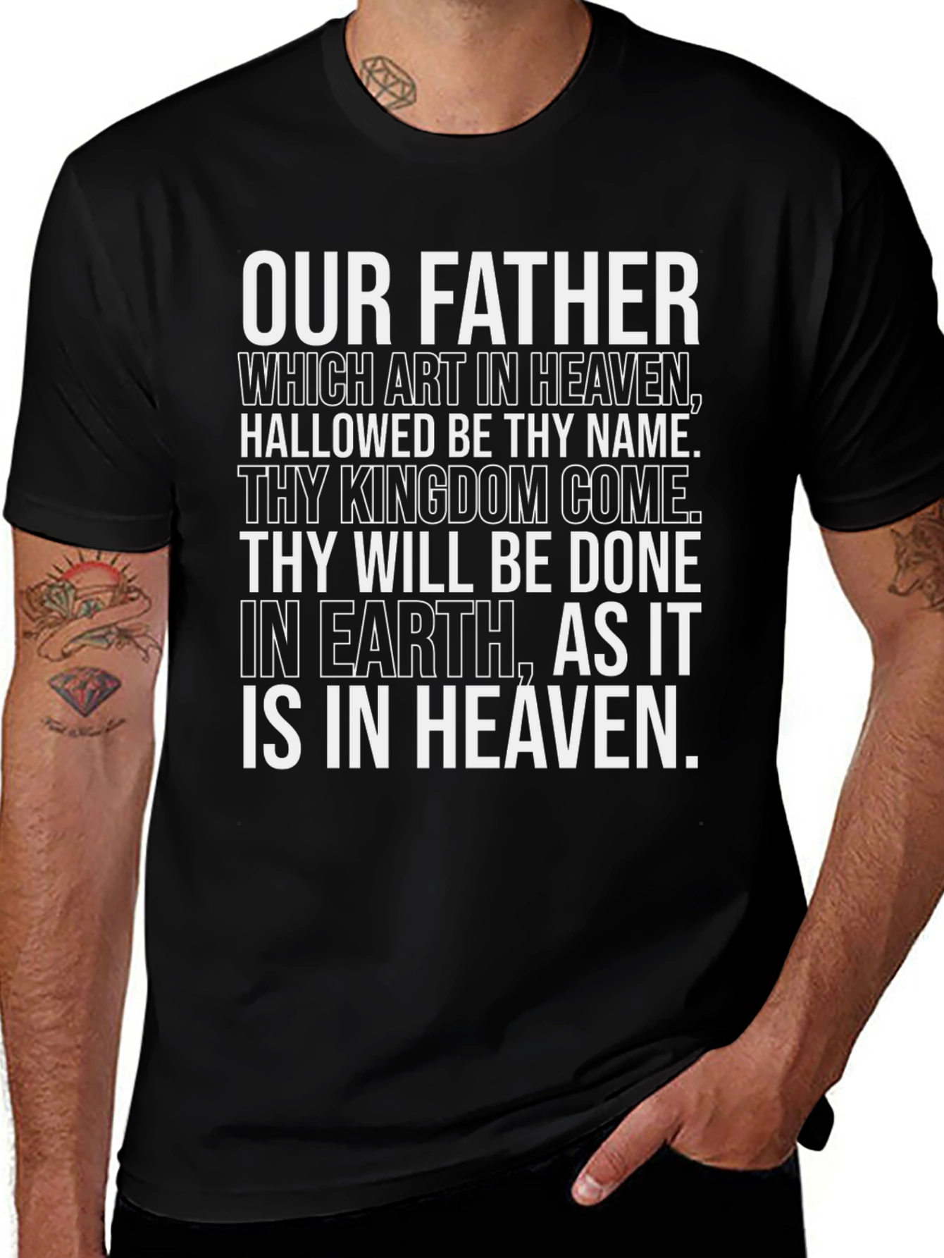 Our Father Prayer T-Shirt - Christian Religious Tee