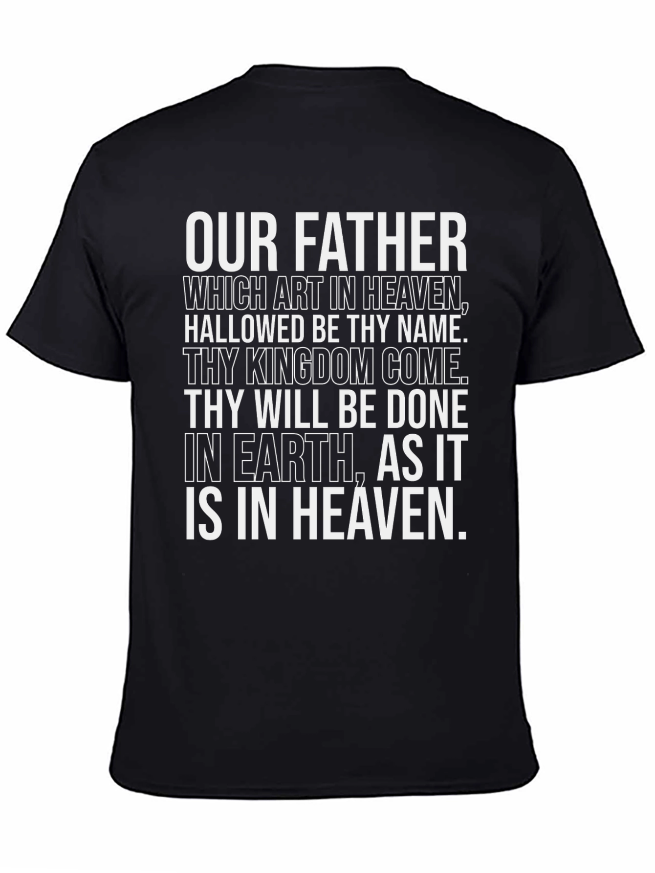 Our Father Prayer T-Shirt - Christian Religious Tee