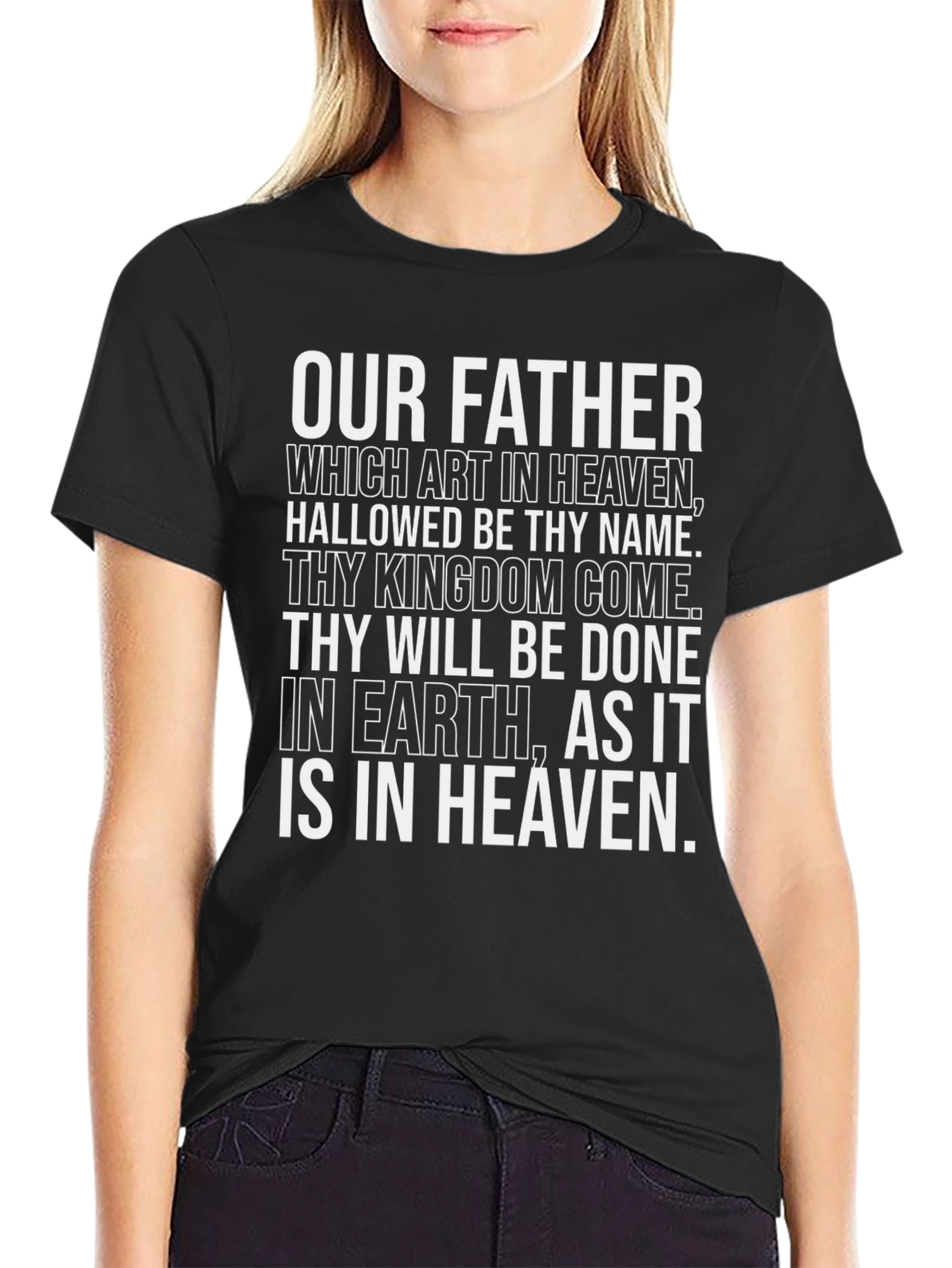 Our Father Prayer T-Shirt - Christian Religious Tee