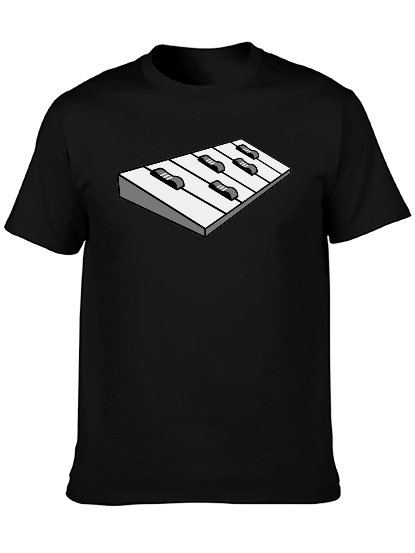 Optical Illusion Keyboard Graphic Tee - Cool Unique Design