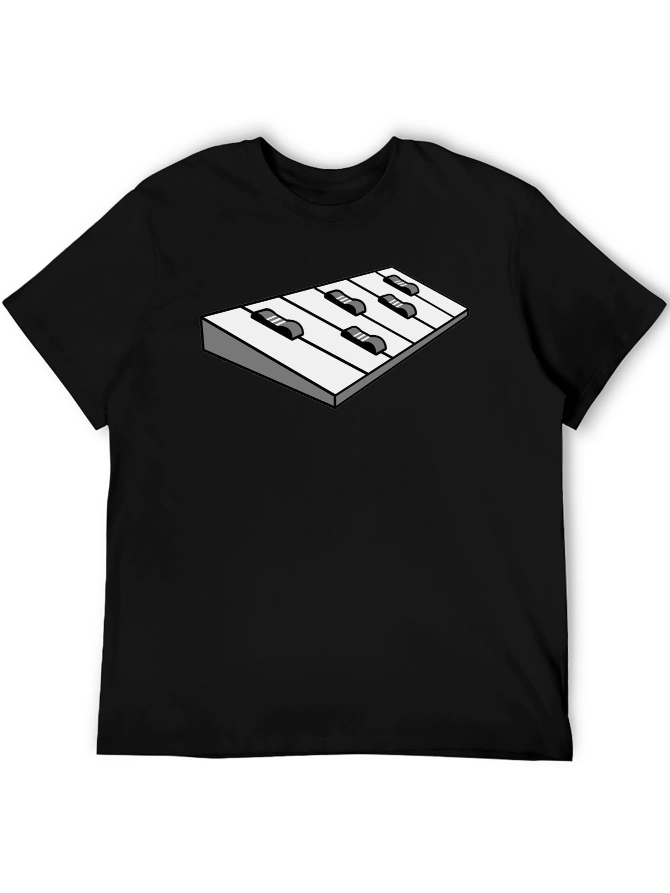 Optical Illusion Keyboard Graphic Tee - Cool Unique Design
