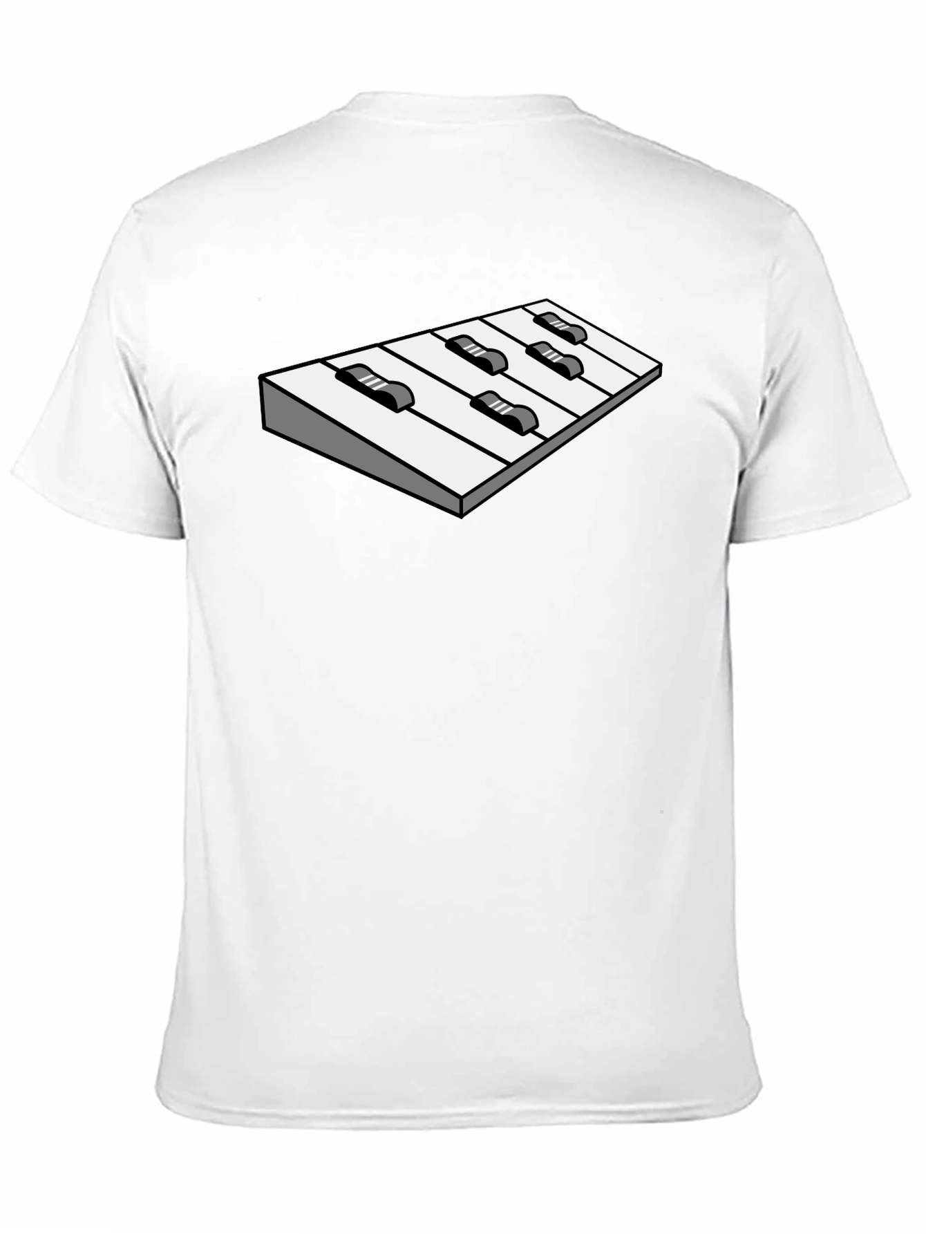 Optical Illusion Keyboard Graphic Tee - Cool Unique Design