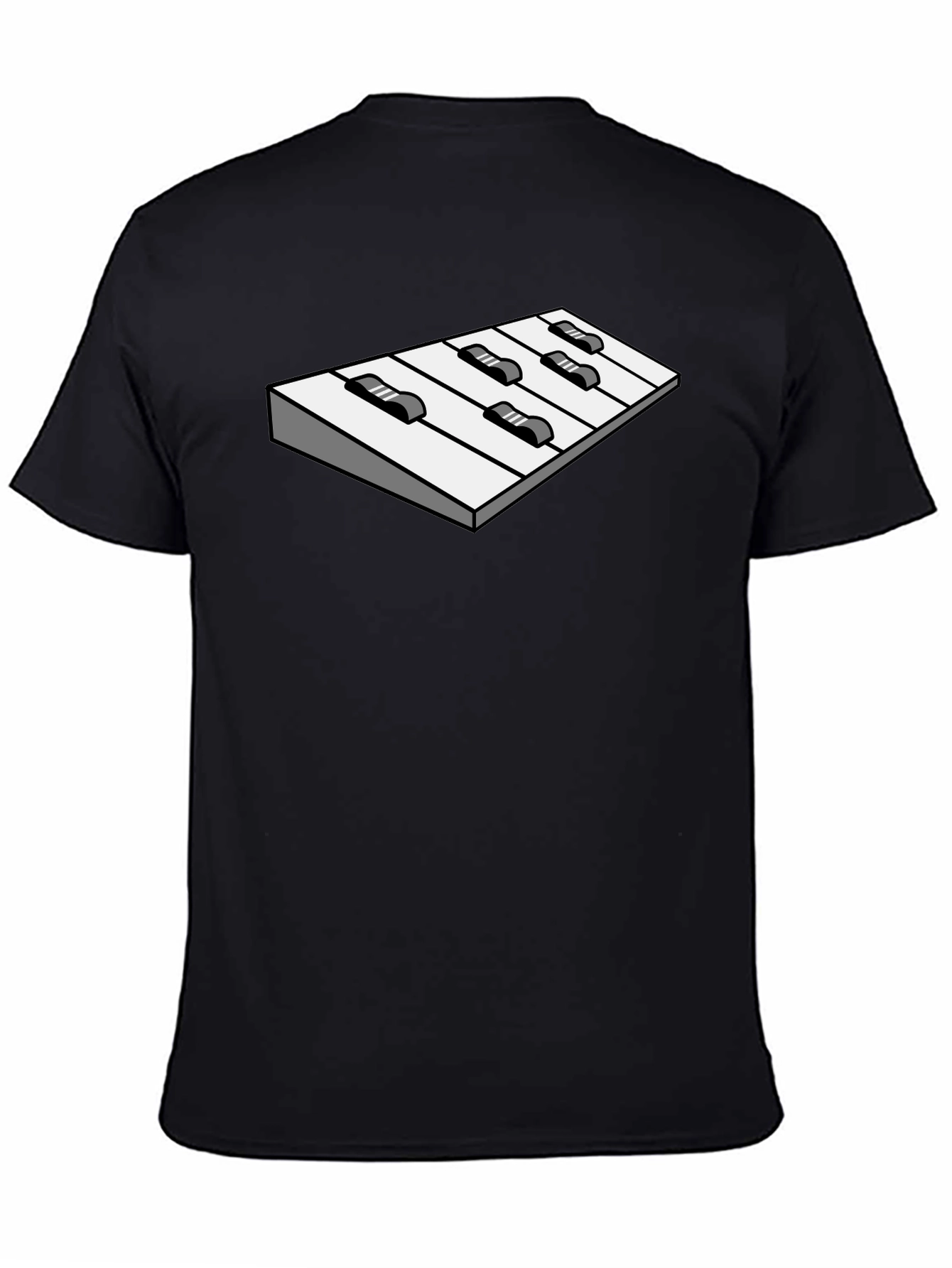 Optical Illusion Keyboard Graphic Tee - Cool Unique Design