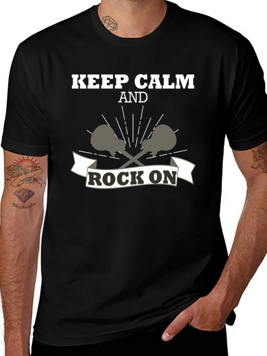 Rock On Graphic Tee - Keep Calm & Rock Out!
