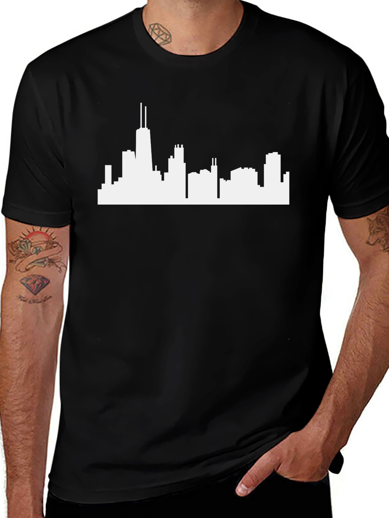 Chicago Skyline Graphic Tee - Classic Cityscape T-Shirt