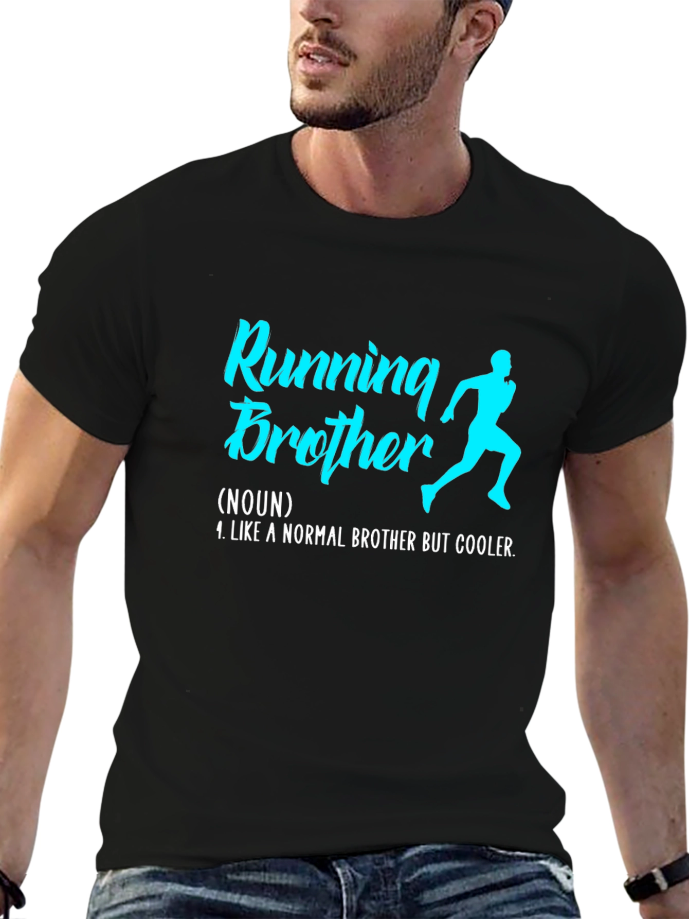 Running Brother Graphic Tee - Cool Brother Gift