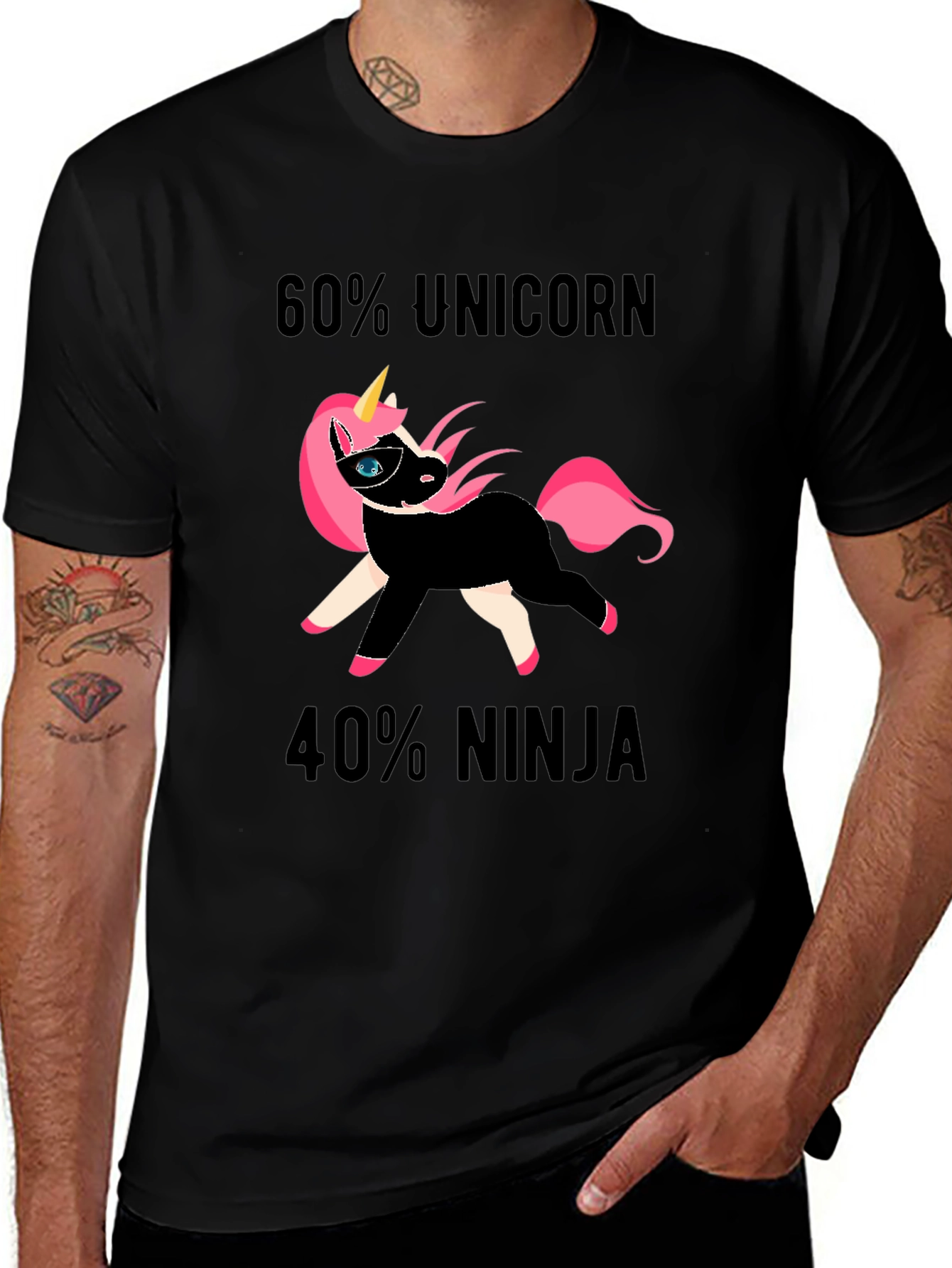 Unicorn Ninja Graphic T-Shirt