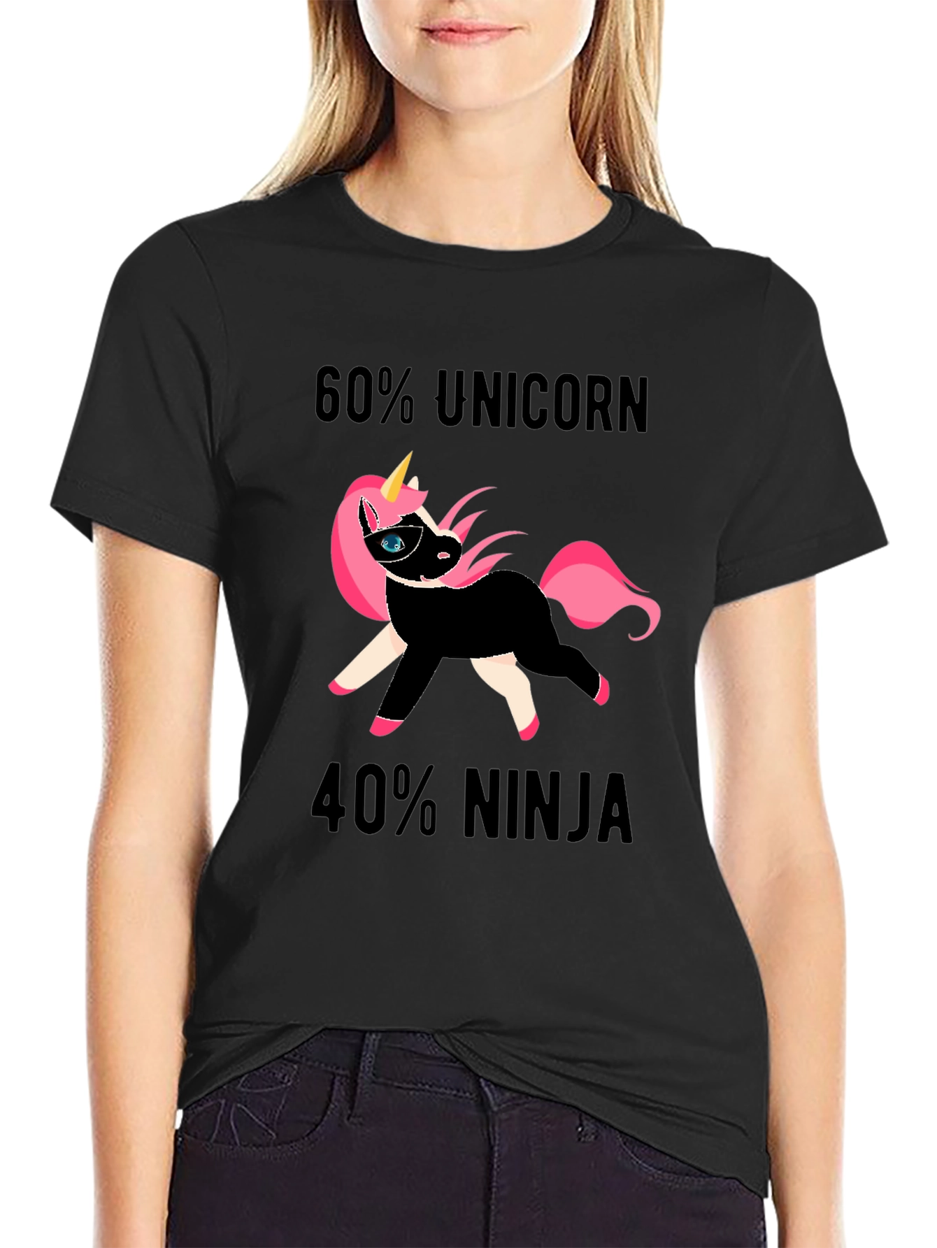 Unicorn Ninja Graphic T-Shirt
