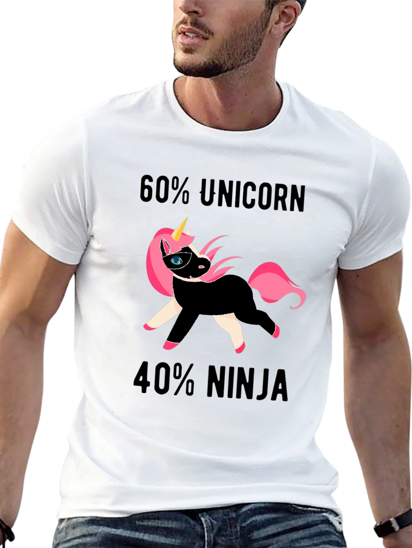 Unicorn Ninja Graphic T-Shirt