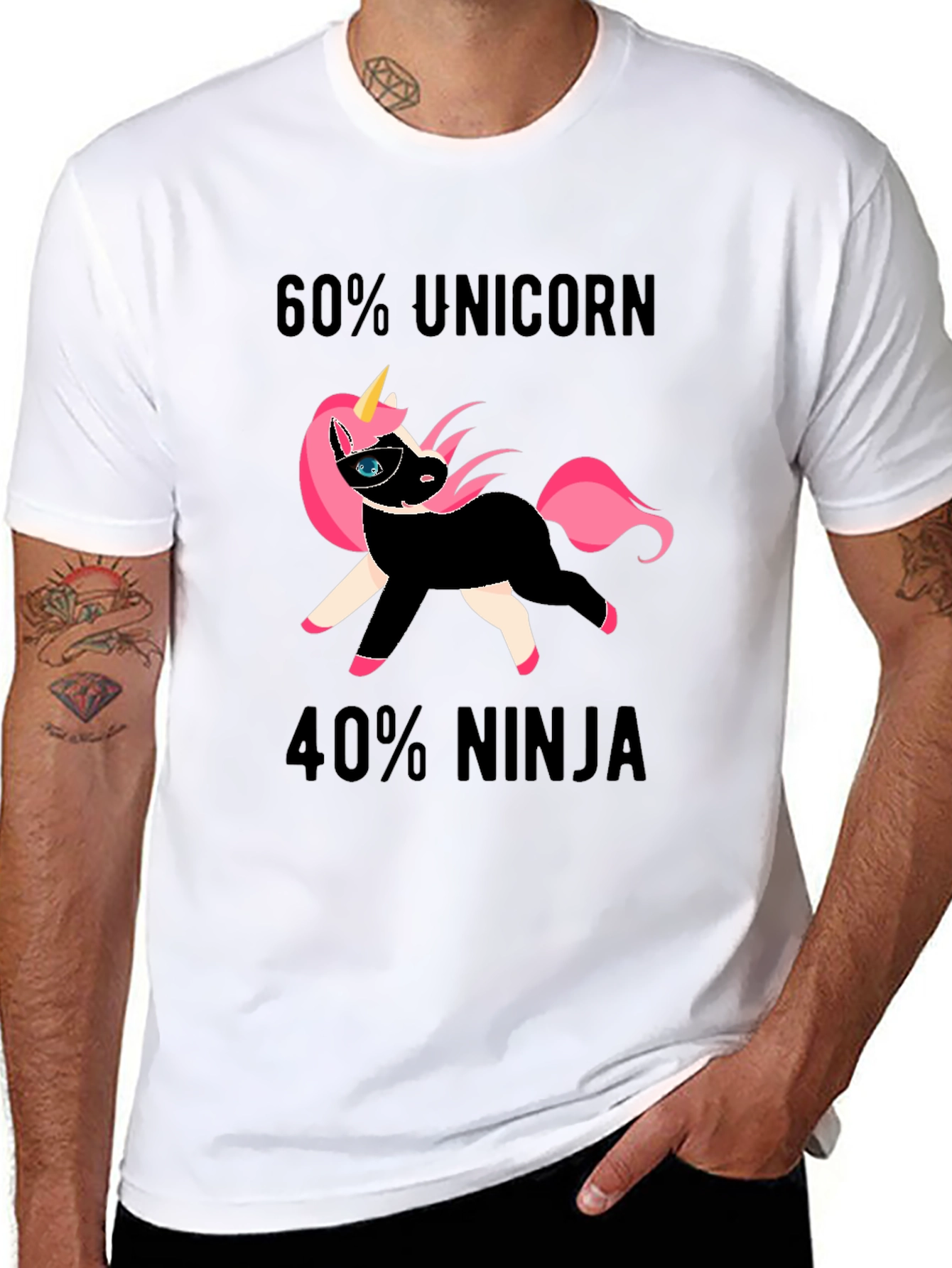 Unicorn Ninja Graphic T-Shirt