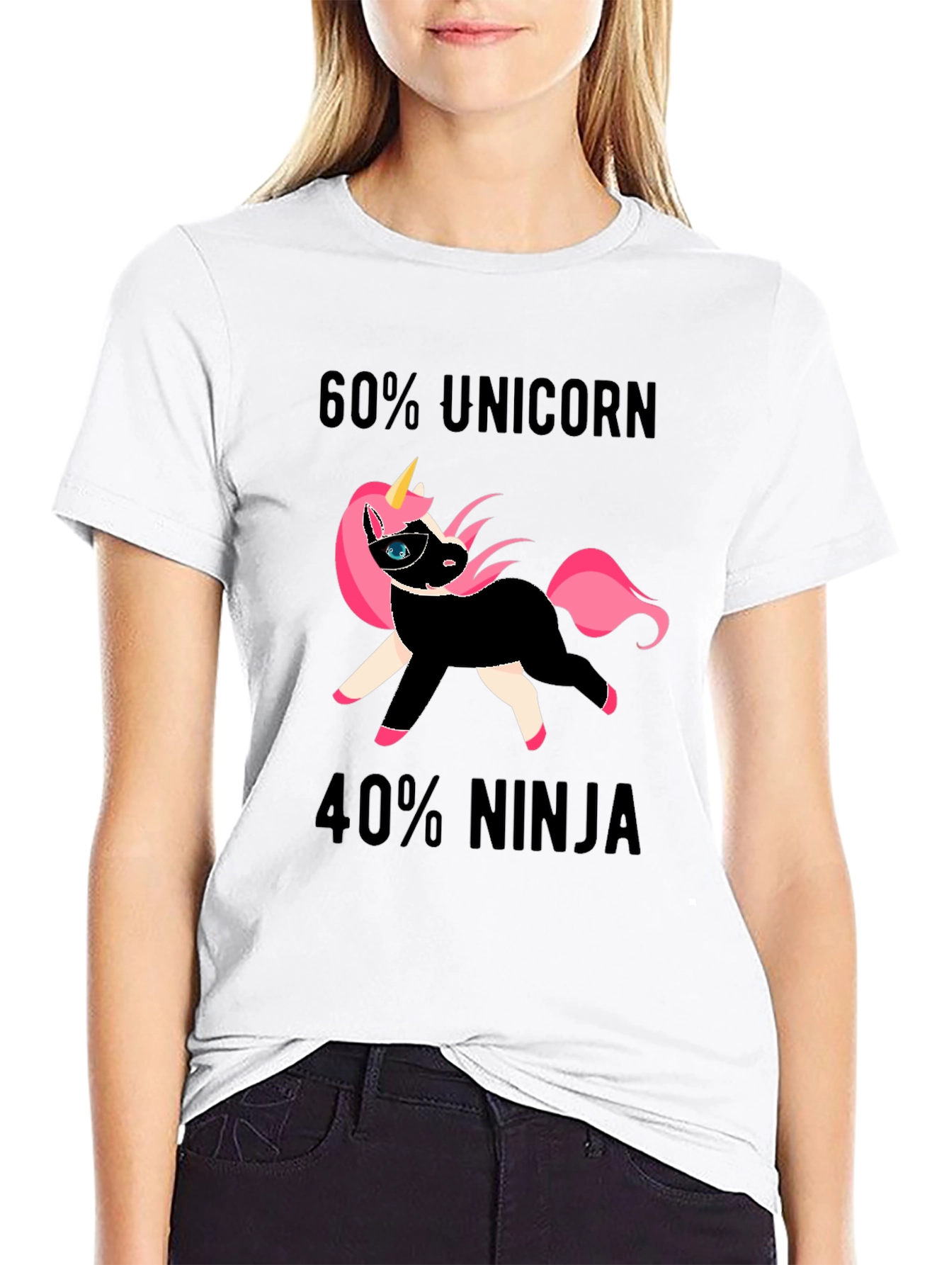 Unicorn Ninja Graphic T-Shirt