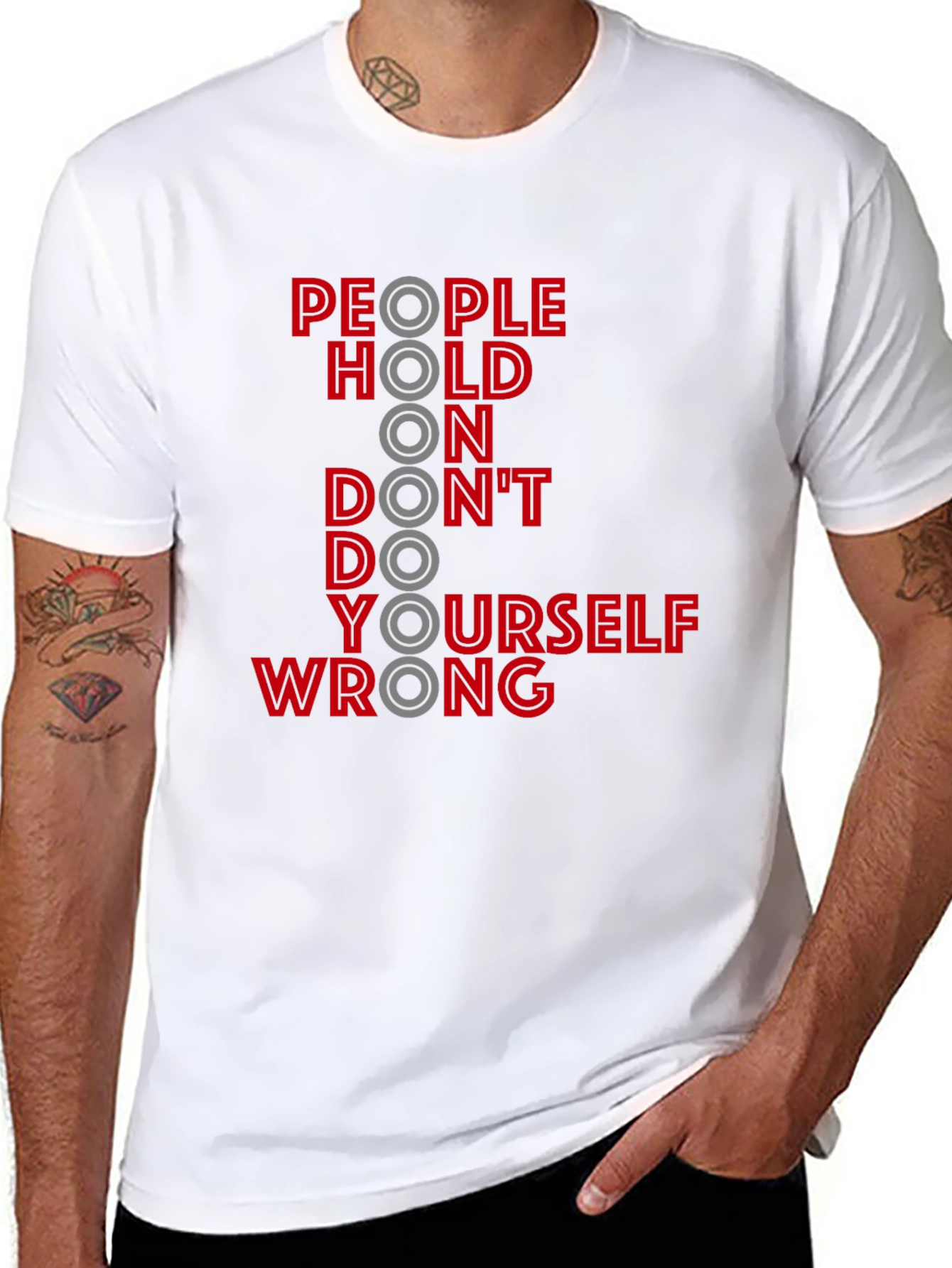 People Hold On Funny Slogan Graphic T-Shirt