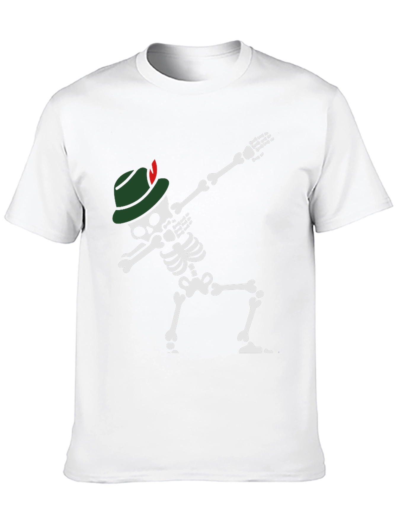 Oktoberfest Skeleton Dabbing T-Shirt