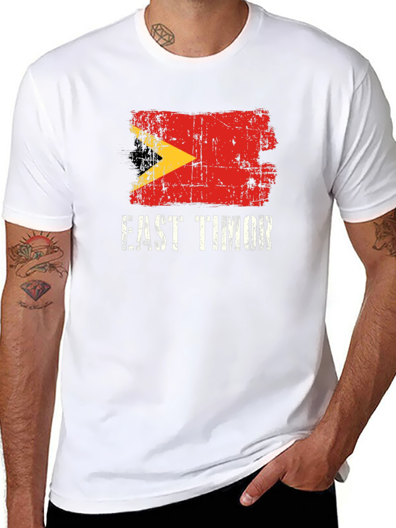 East Timor Flag Graphic T-Shirt
