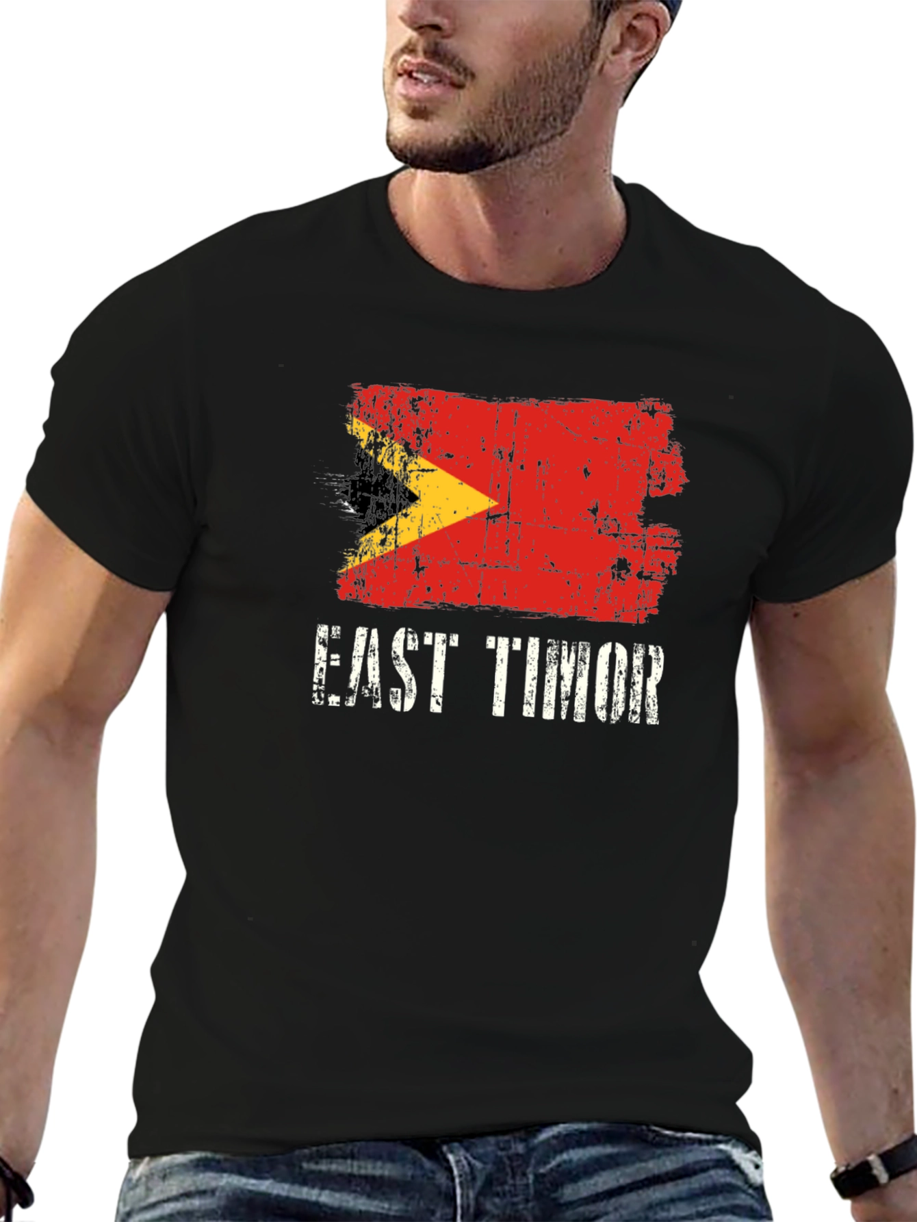 East Timor Flag Graphic T-Shirt