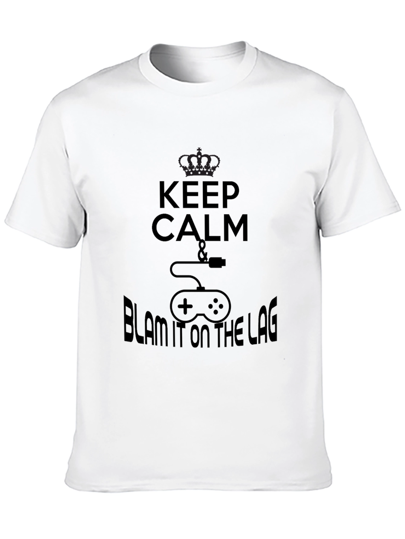 Keep Calm & Blame the Lag Black T-Shirt
