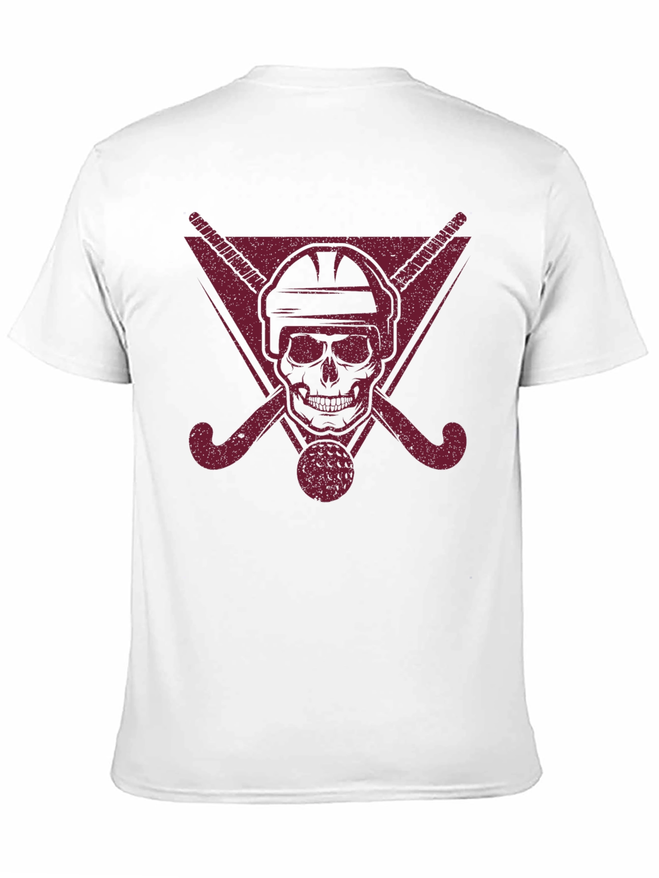 Hockey Skull Graphic Tee - Edgy Sports T-Shirt