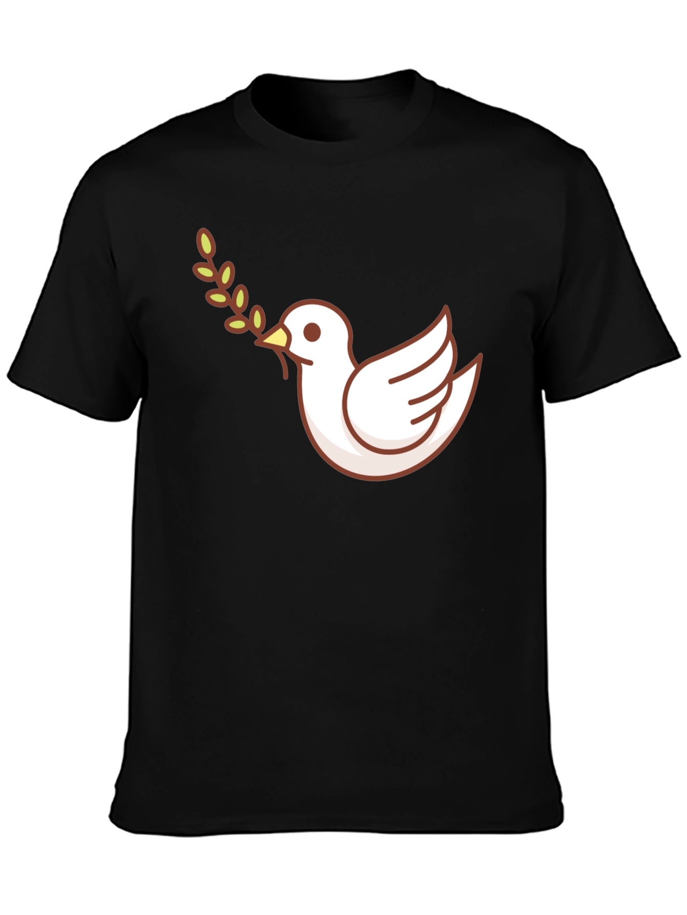 Peace Dove Graphic T-Shirt - Black