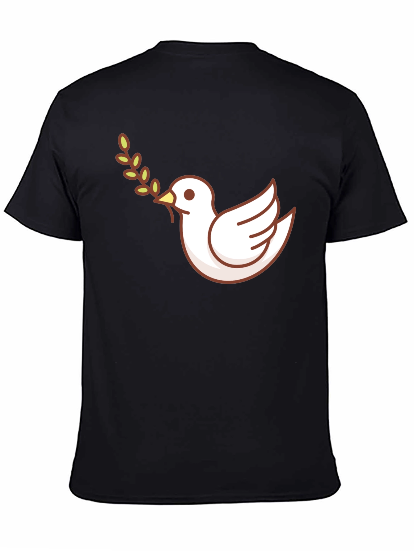 Peace Dove Graphic T-Shirt - Black
