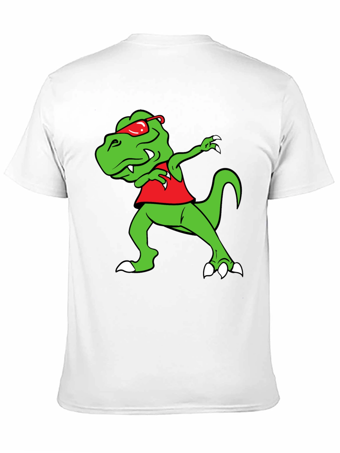 Dabbing Dino Graphic Tee - Fun Black T-Shirt