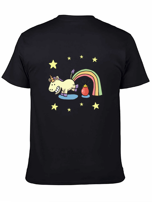 Unicorn Rainbow Pot of Gold Graphic Tee