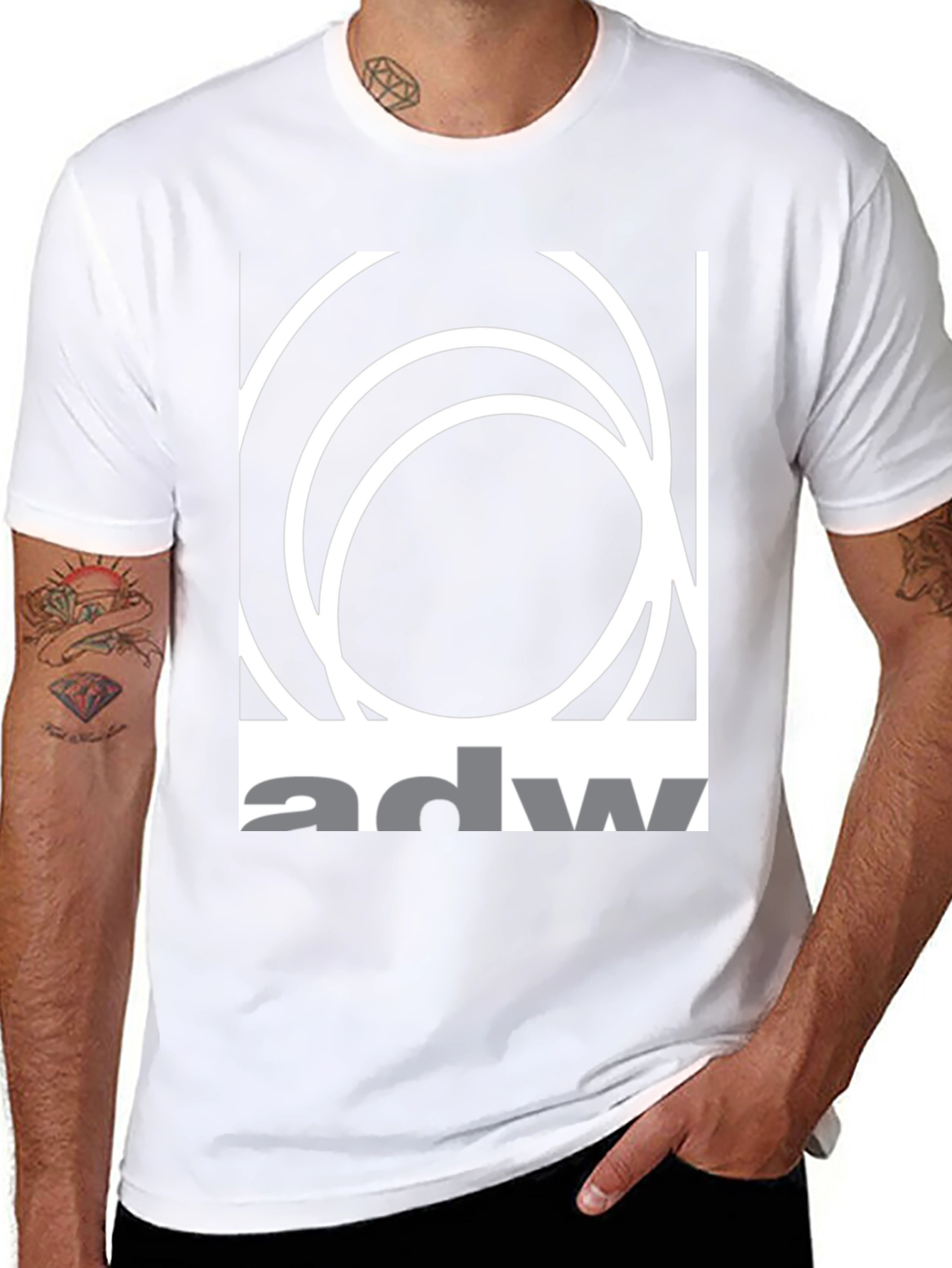 Abstract Circle Graphic Tee - Modern Design
