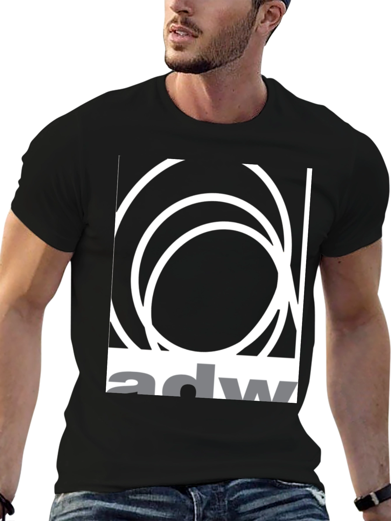 Abstract Circle Graphic Tee - Modern Design