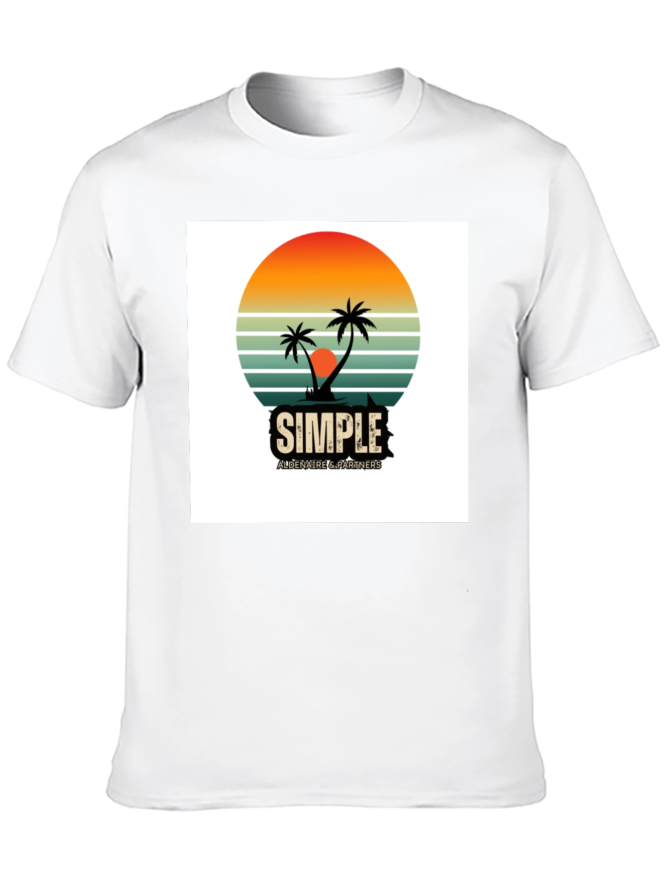 Retro Palm Tree Graphic T-Shirt