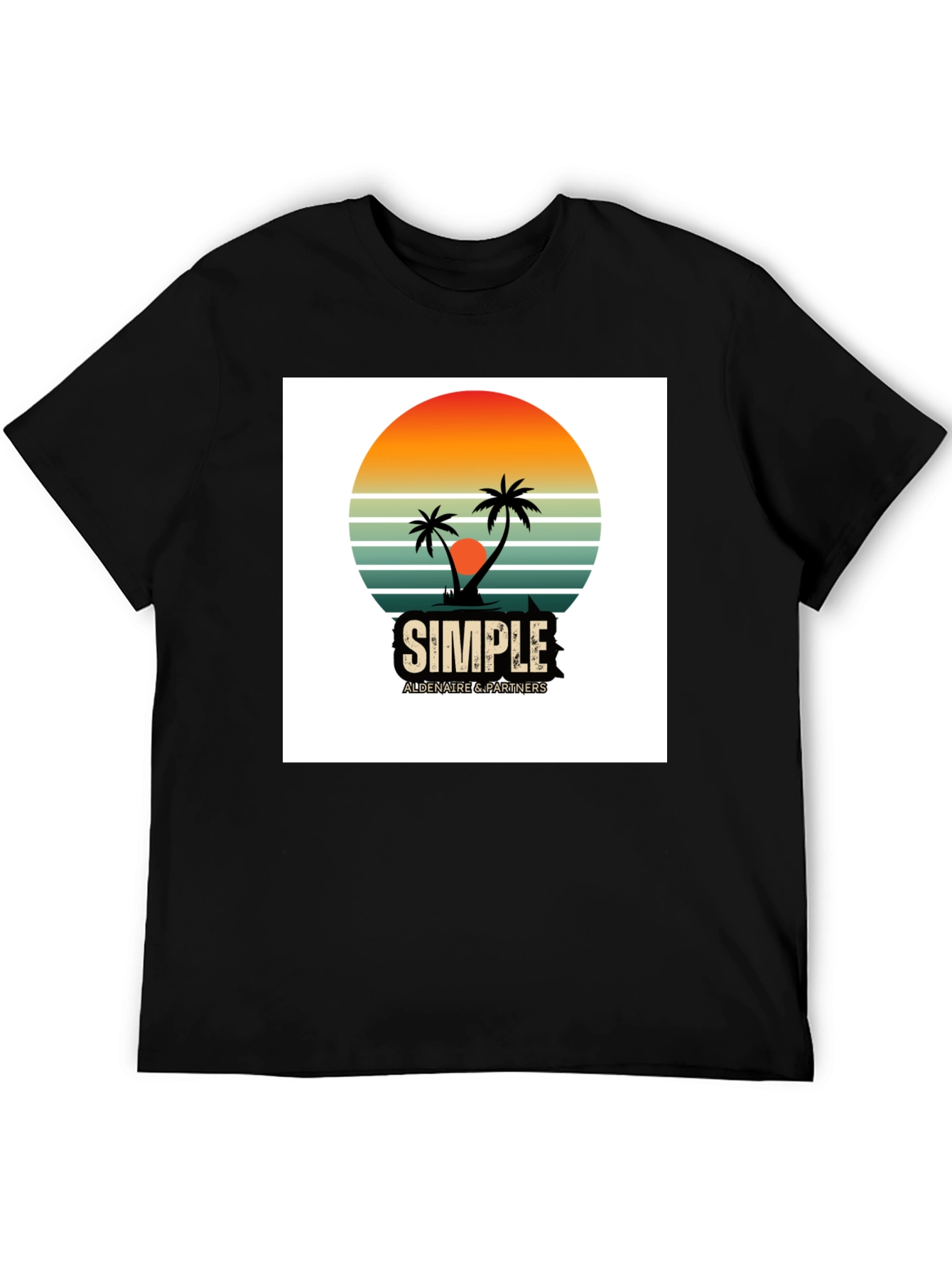 Retro Palm Tree Graphic T-Shirt