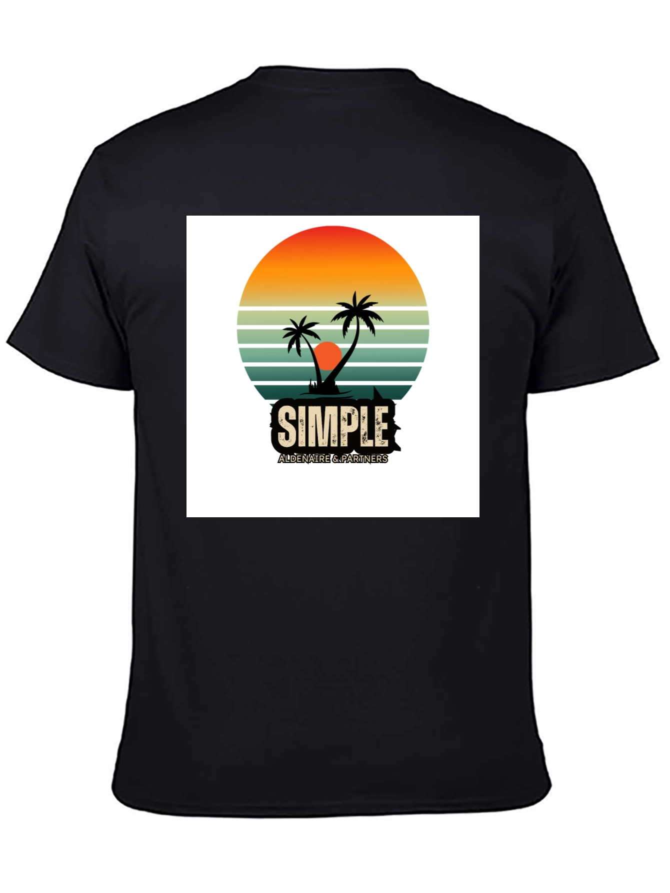 Retro Palm Tree Graphic T-Shirt