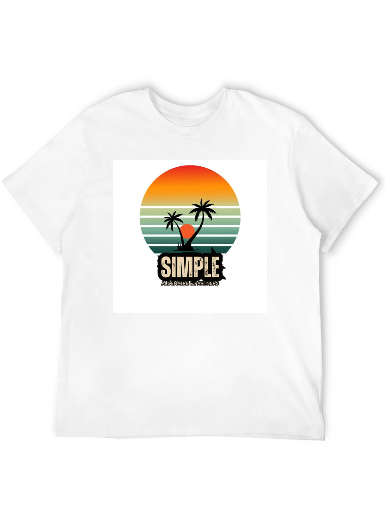 Retro Palm Tree Graphic T-Shirt