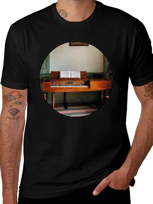 Vintage Piano T-Shirt - Unique Music Lover Tee