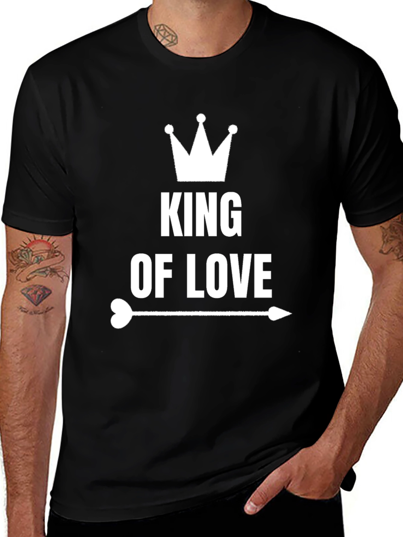 King of Love Graphic T-Shirt - Mens Tee