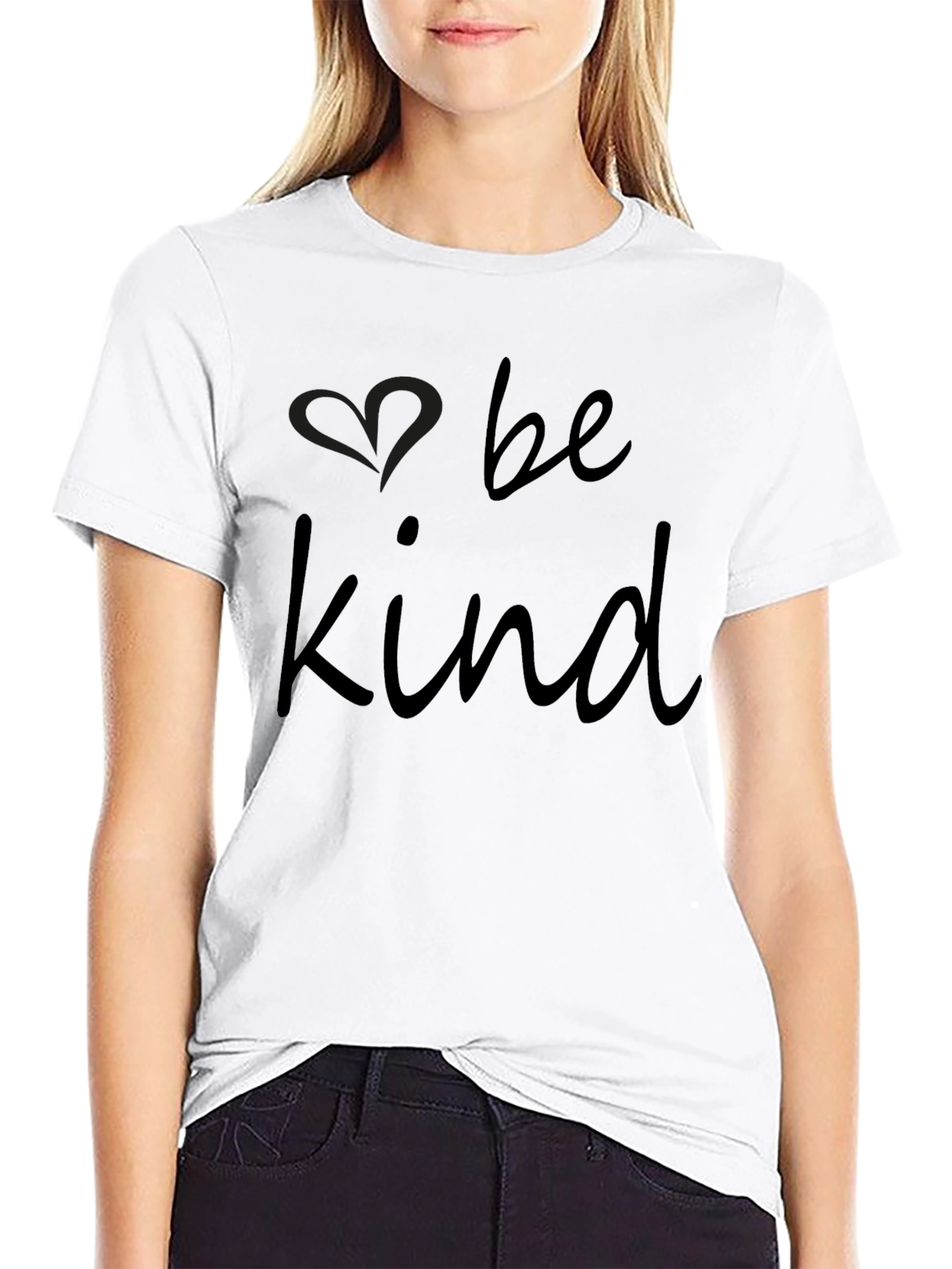 Be Kind Graphic Black T-Shirt