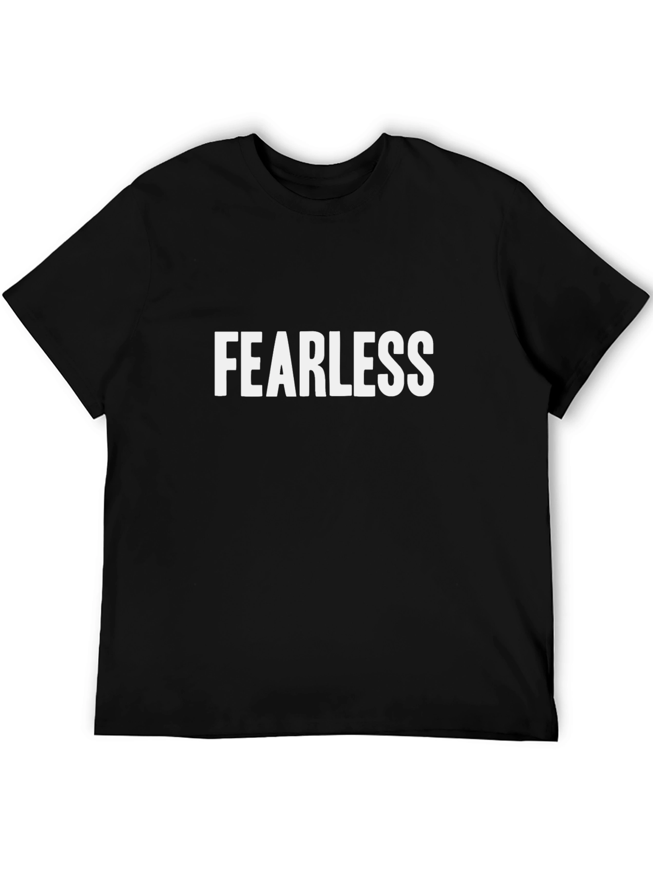 Fearless Graphic Tee - Stylish Black Cotton T-Shirt