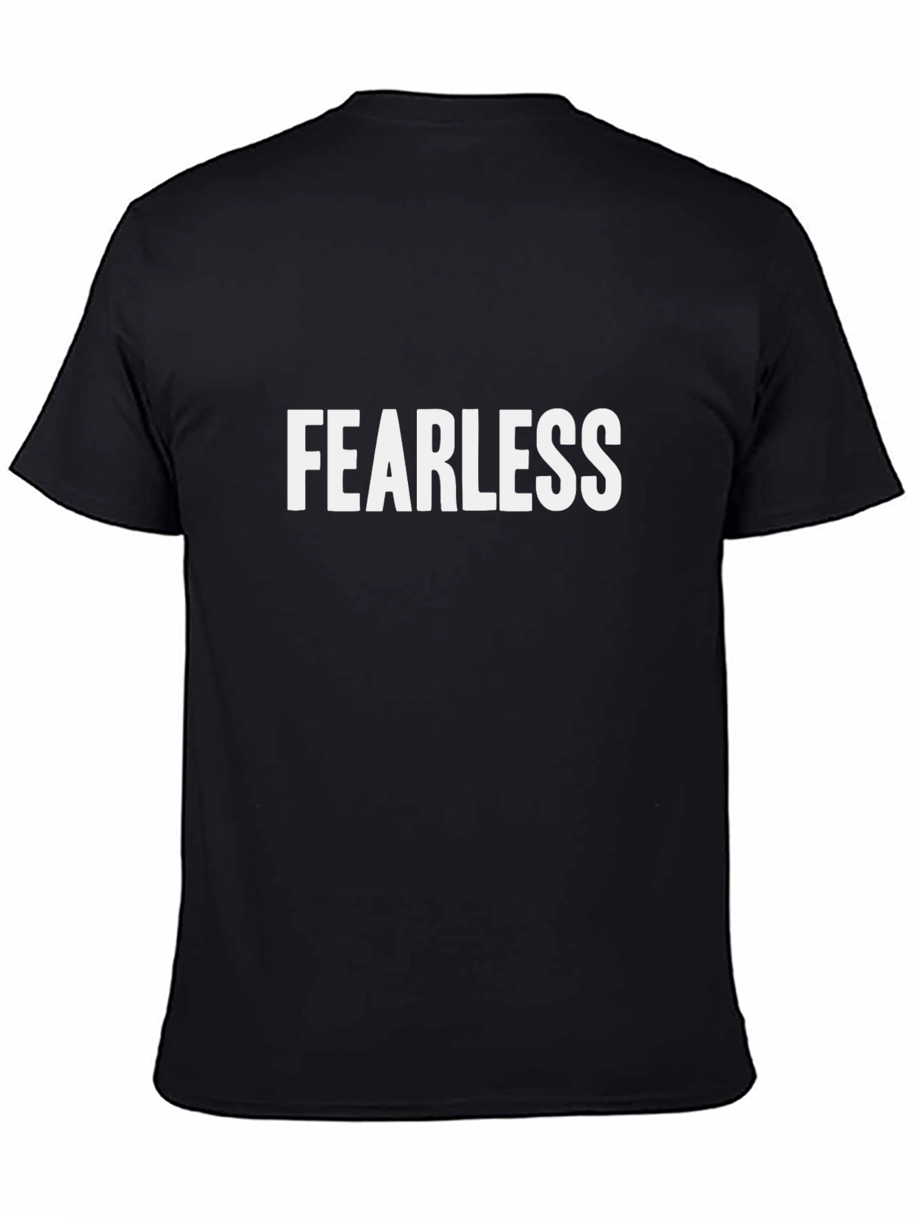 Fearless Graphic Tee - Stylish Black Cotton T-Shirt