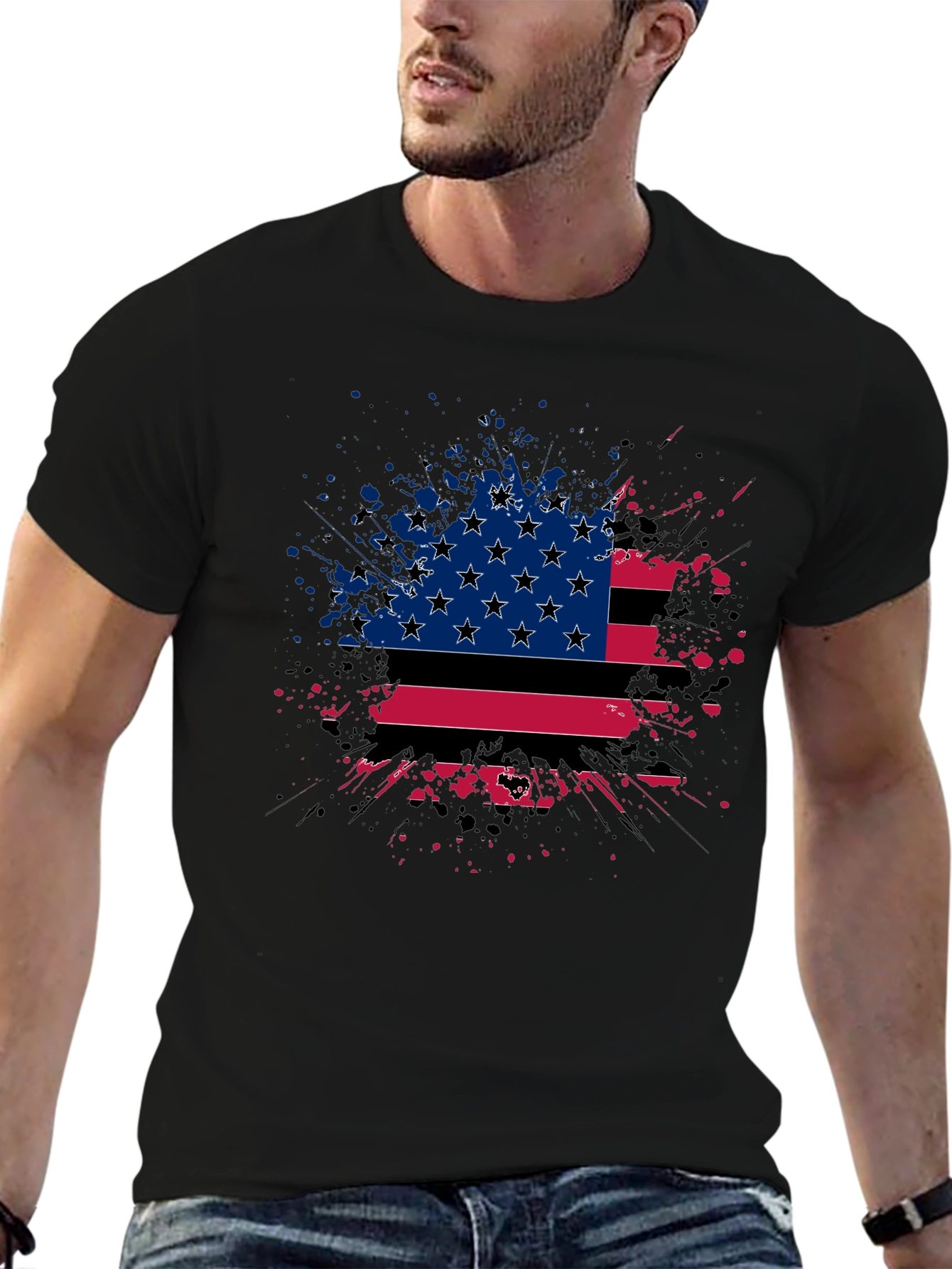 Patriotic Splash Graphic Tee