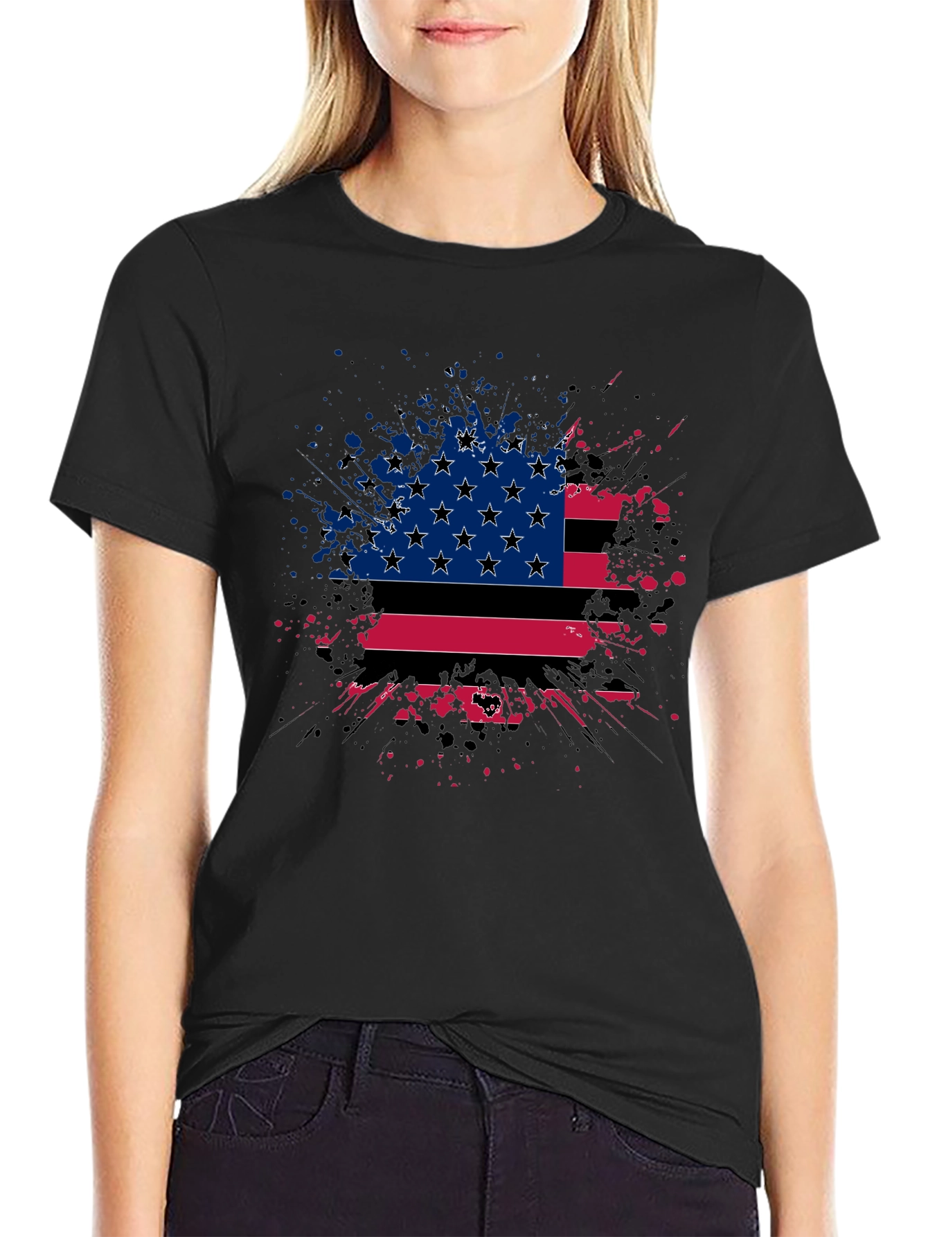 Patriotic Splash Graphic Tee