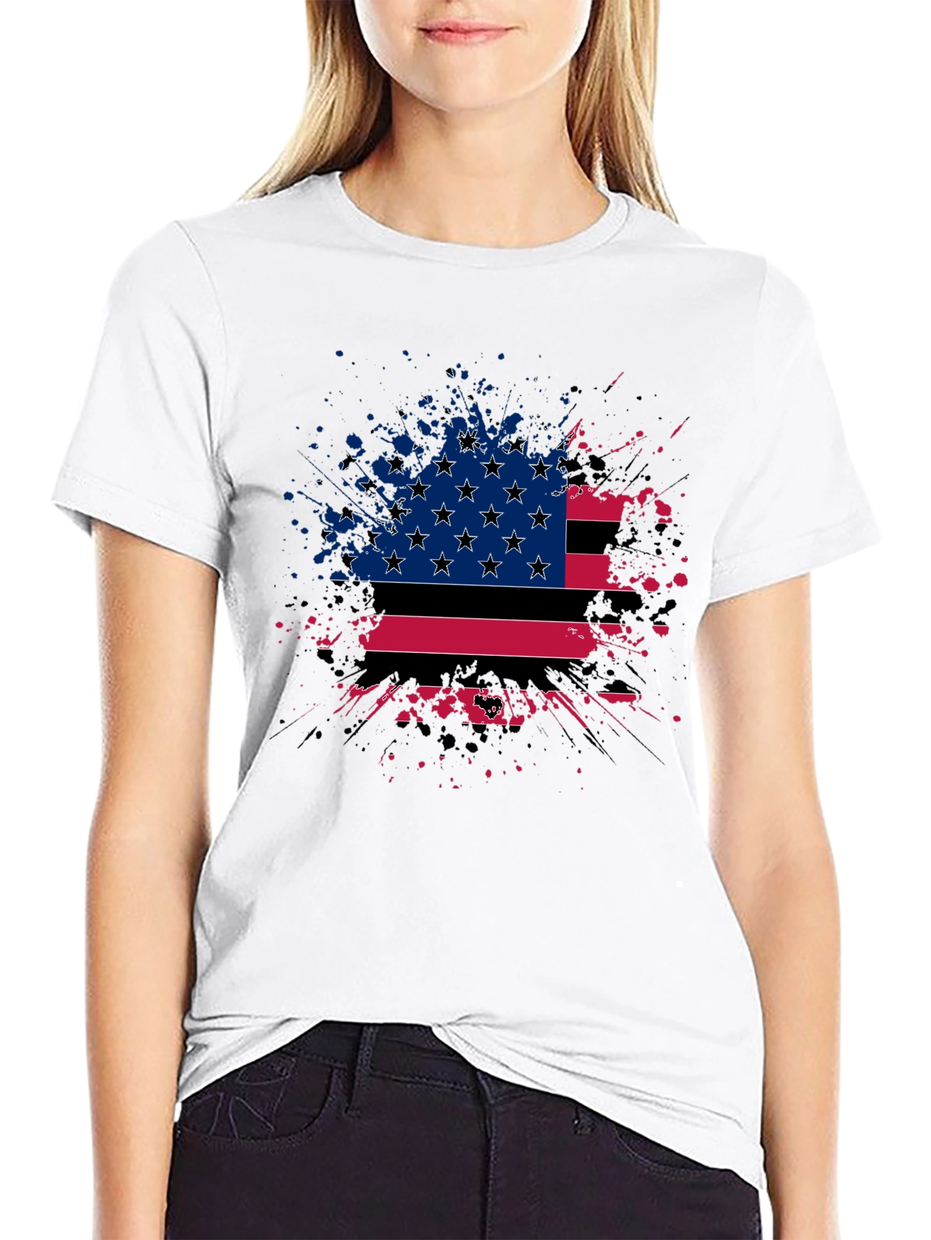 Patriotic Splash Graphic Tee