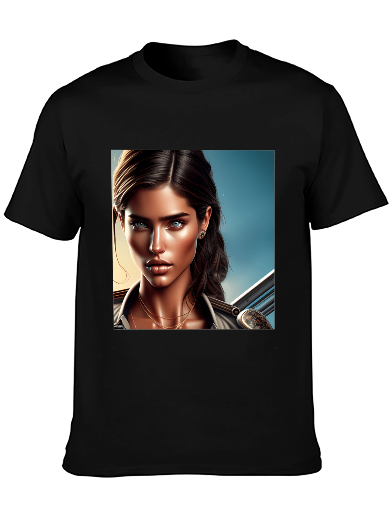 Womens Graphic Tee - Art Illustration Print