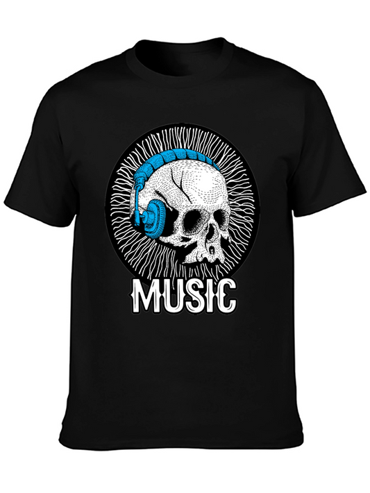 Skull Music T-Shirt - Unique Graphic Tee