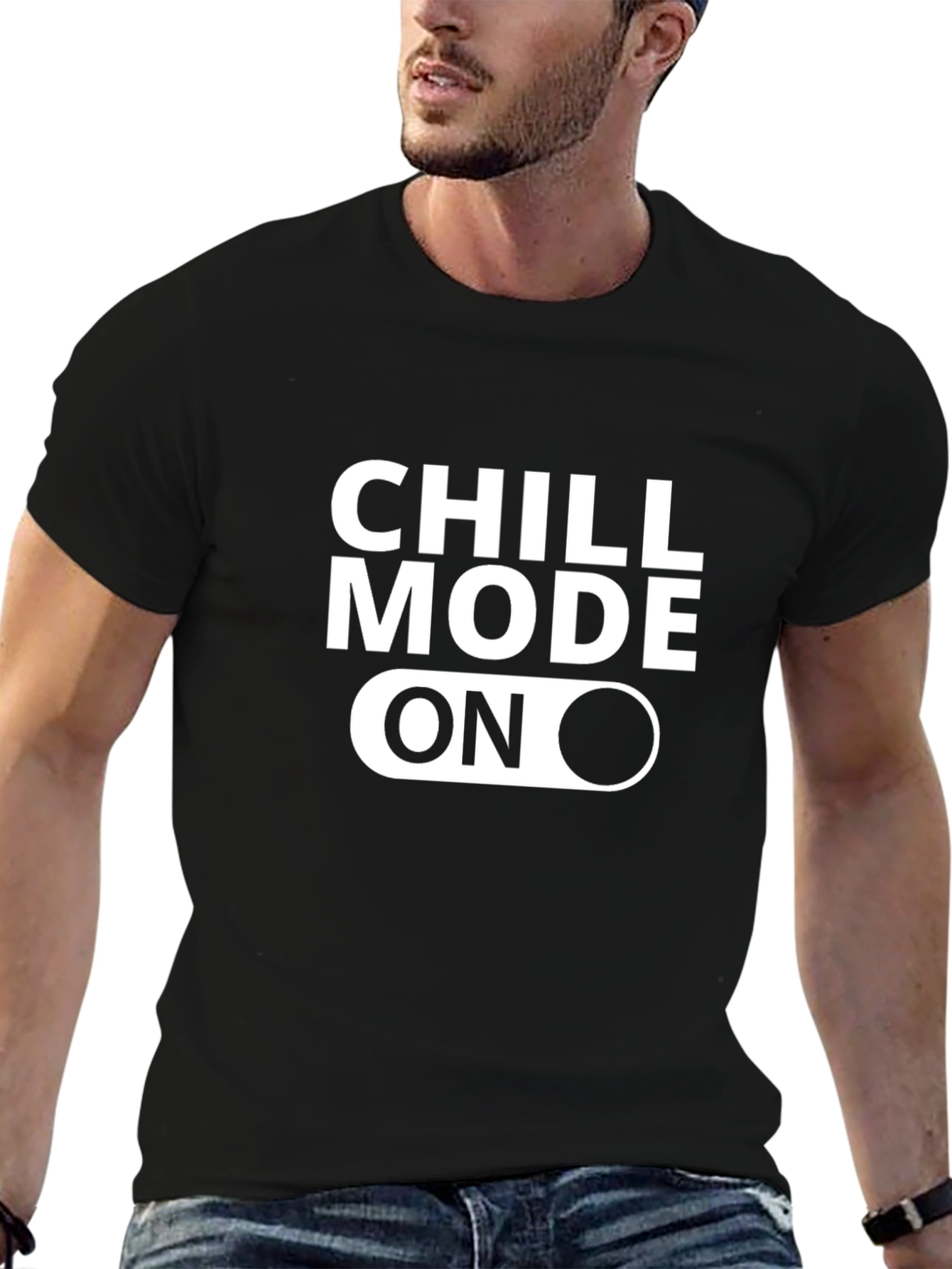 Chill Mode On Graphic T-Shirt - Black